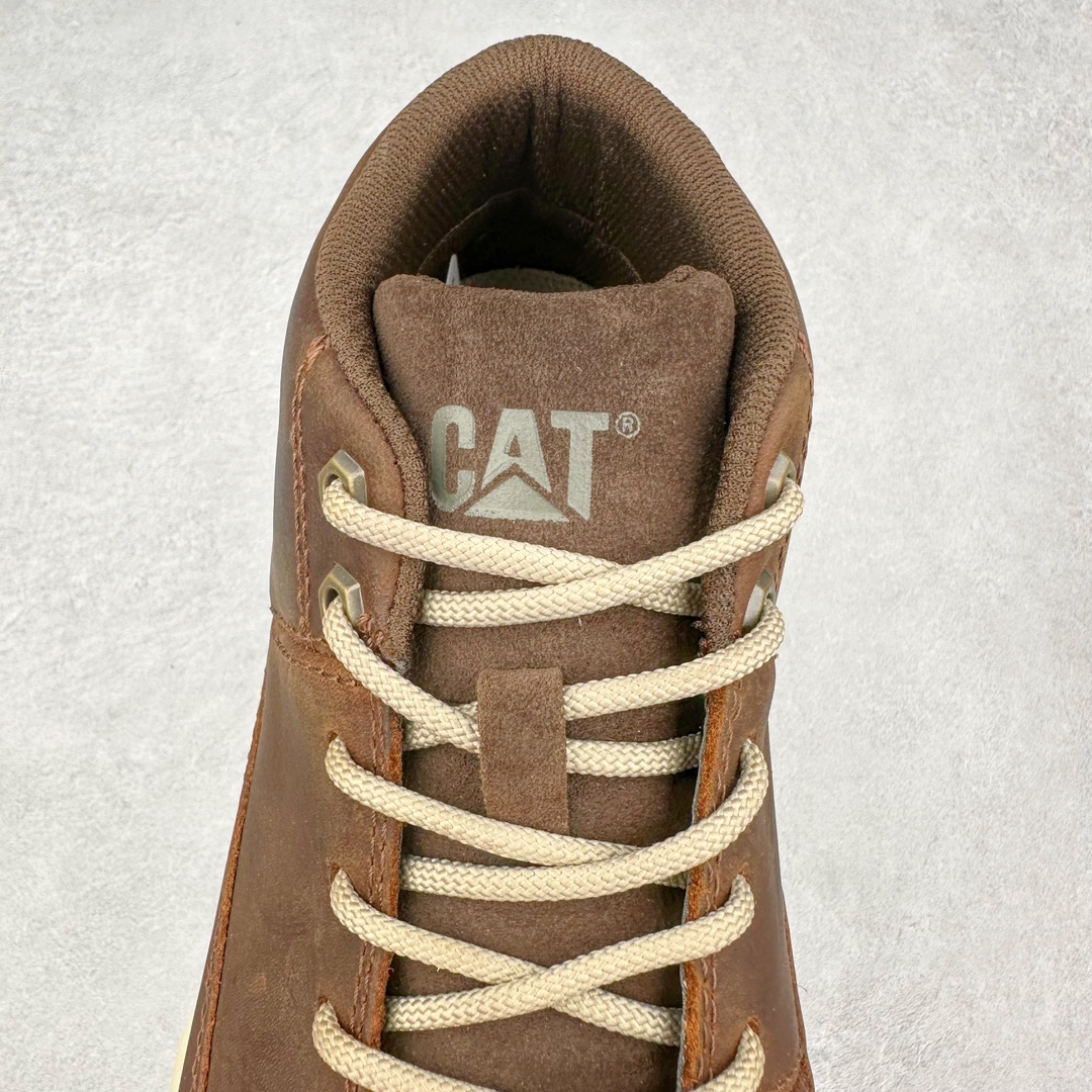 图片[5]-CAT/卡特 2024ss秋季新款 EASE超轻系列 天猫同款 高帮工装休闲鞋正品全新出炉 工艺品质 专为高端海淘代购客户准备 鞋面采用头层磨砂牛皮 此款每年销量爆炸 由于纯手工机打走线 做工极其复杂 在保证品质的情况下 工厂产量有限 基本上供不应求 品质毋庸置疑 可以对比原版 全套官网统一包装 尺码：39 40 41 42 43 44（皮鞋码）-选品中心