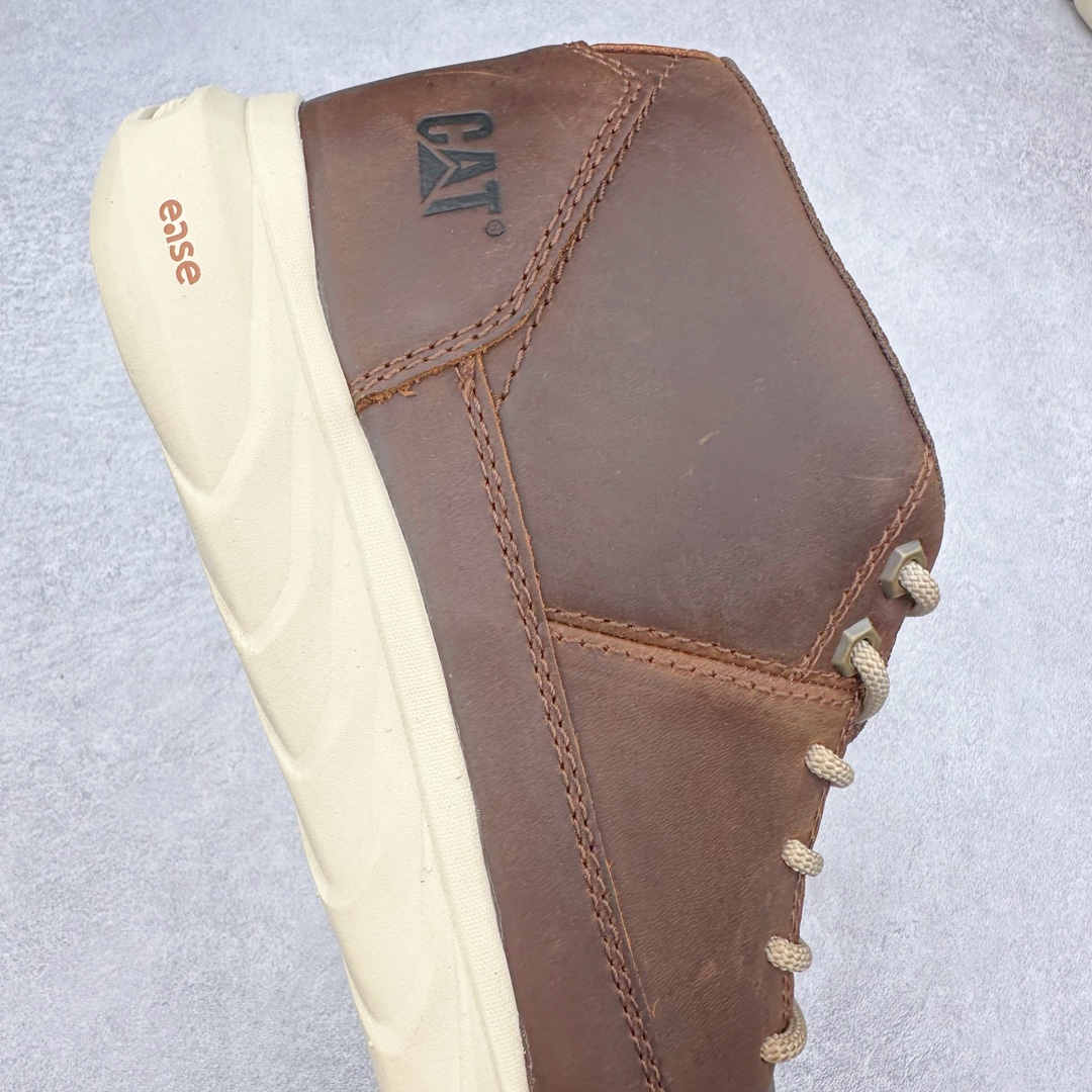 图片[6]-CAT/卡特 2024ss秋季新款 EASE超轻系列 天猫同款 高帮工装休闲鞋正品全新出炉 工艺品质 专为高端海淘代购客户准备 鞋面采用头层磨砂牛皮 此款每年销量爆炸 由于纯手工机打走线 做工极其复杂 在保证品质的情况下 工厂产量有限 基本上供不应求 品质毋庸置疑 可以对比原版 全套官网统一包装 尺码：39 40 41 42 43 44（皮鞋码）-选品中心