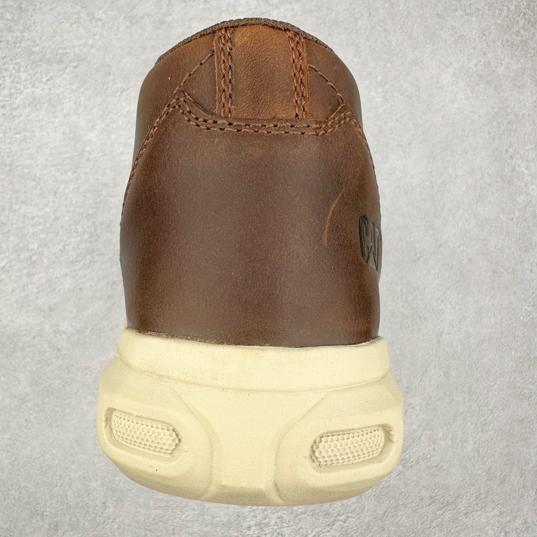 图片[8]-CAT/卡特 2024ss秋季新款 EASE超轻系列 天猫同款 高帮工装休闲鞋正品全新出炉 工艺品质 专为高端海淘代购客户准备 鞋面采用头层磨砂牛皮 此款每年销量爆炸 由于纯手工机打走线 做工极其复杂 在保证品质的情况下 工厂产量有限 基本上供不应求 品质毋庸置疑 可以对比原版 全套官网统一包装 尺码：39 40 41 42 43 44（皮鞋码）-选品中心