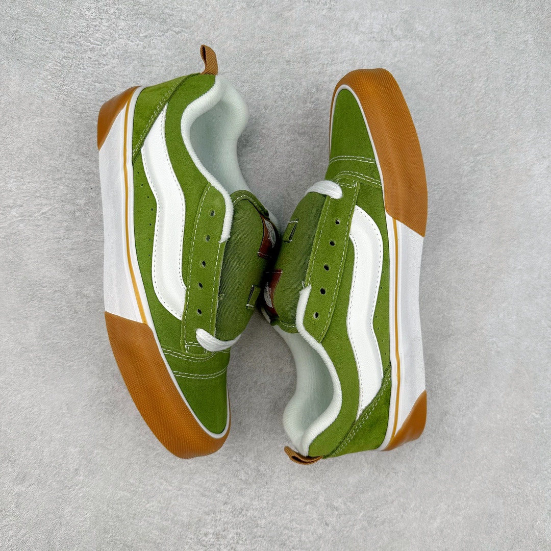 图片[3]-Vans Knu Skool 绿生胶 肥胖版立体大Logo 加厚鞋舌 低帮复古休闲硫化面包鞋 尺码：35 36 36.5 37 38 38.5 39 40 40.5 41 42 42.5 43 44 45 工艺：硫化1：1（重量1：1、真标、原钢印、材质标、鞋型标、合格证）-选品中心