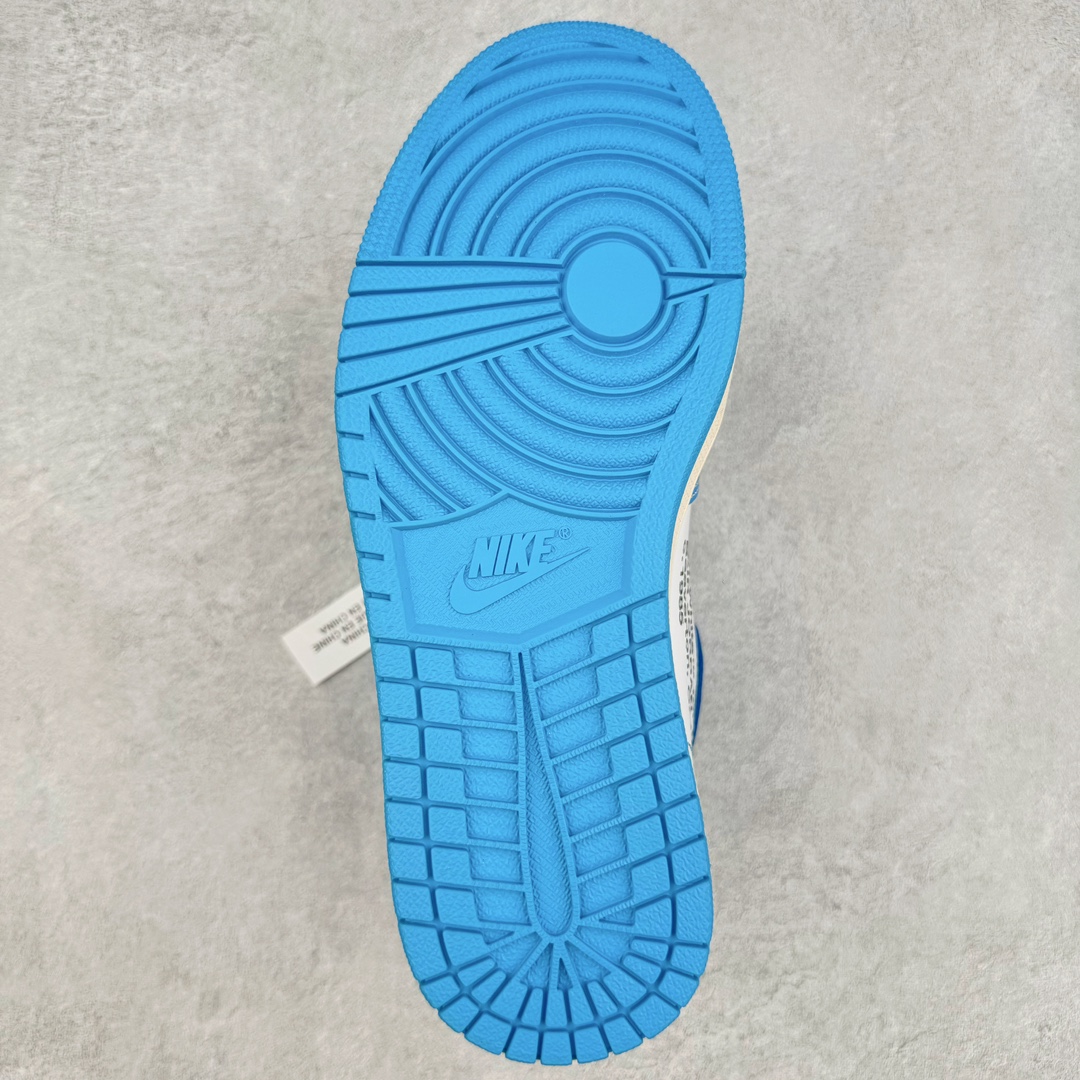 图片[9]-＃纯原 OFF-WHITE x Air Jordan AJ1 Retro High OW联名北卡蓝 AQ0818-148 外贸特供 原楦原纸板开发 极致一眼正品既视感 原厂皮料 原厂拉帮工艺 全部采用原厂电脑车 针距 边距完全同步原鞋 特供皮料一致原鞋 鞋面清洁度最高QC检验标准 控制溢胶 飞翼3D高频深度立体 鞋盒、防尘纸 均采购来自原厂 尺码：40.5 41 42 42.5 43 44 44.5 45 46 47.5-选品中心