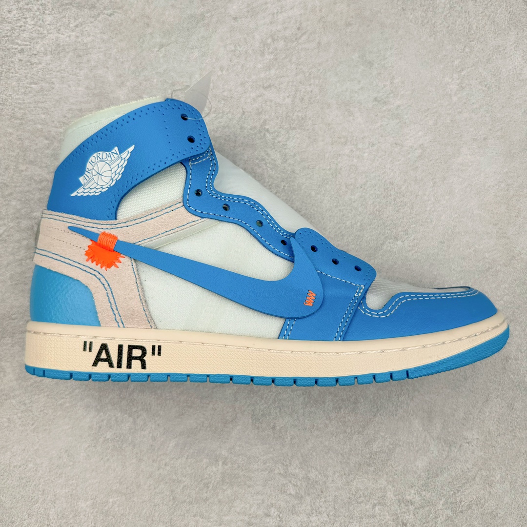 ＃纯原 OFF-WHITE x Air Jordan AJ1 Retro High OW联名北卡蓝 AQ0818-148 外贸特供 原楦原纸板开发 极致一眼正品既视感 原厂皮料 原厂拉帮工艺 全部采用原厂电脑车 针距 边距完全同步原鞋 特供皮料一致原鞋 鞋面清洁度最高QC检验标准 控制溢胶 飞翼3D高频深度立体 鞋盒、防尘纸 均采购来自原厂 尺码：40.5 41 42 42.5 43 44 44.5 45 46 47.5-选品中心