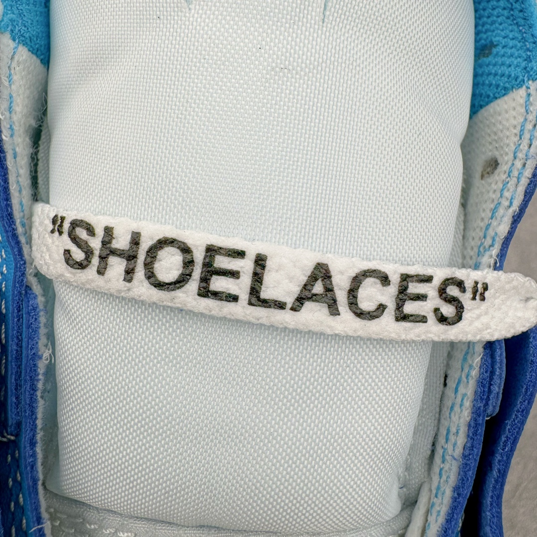 图片[10]-＃纯原 OFF-WHITE x Air Jordan AJ1 Retro High OW联名北卡蓝 AQ0818-148 外贸特供 原楦原纸板开发 极致一眼正品既视感 原厂皮料 原厂拉帮工艺 全部采用原厂电脑车 针距 边距完全同步原鞋 特供皮料一致原鞋 鞋面清洁度最高QC检验标准 控制溢胶 飞翼3D高频深度立体 鞋盒、防尘纸 均采购来自原厂 尺码：40.5 41 42 42.5 43 44 44.5 45 46 47.5-选品中心