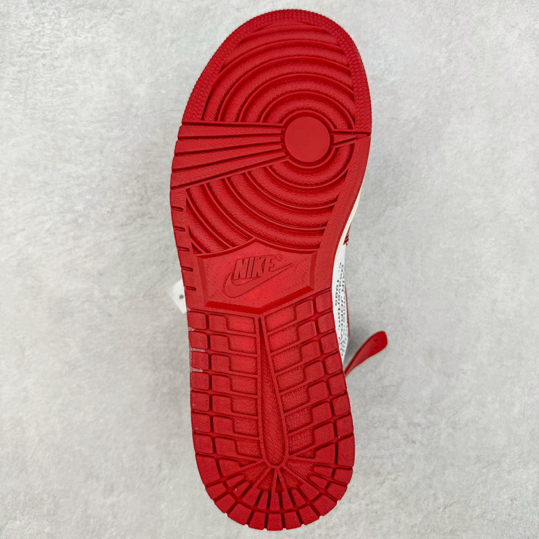 图片[9]-＃纯原 OFF-WHITE x Air Jordan AJ1 OW联名芝加哥白红 AA3834-101 外贸特供 原楦原纸板开发 极致一眼正品既视感 原厂皮料 原厂拉帮工艺 全部采用原厂电脑车 针距 边距完全同步原鞋 特供皮料一致原鞋 鞋面清洁度最高QC检验标准 控制溢胶 飞翼3D高频深度立体 鞋盒、防尘纸 均采购来自原厂 尺码：40.5 41 42 42.5 43 44 44.5 45 46 47.5-选品中心