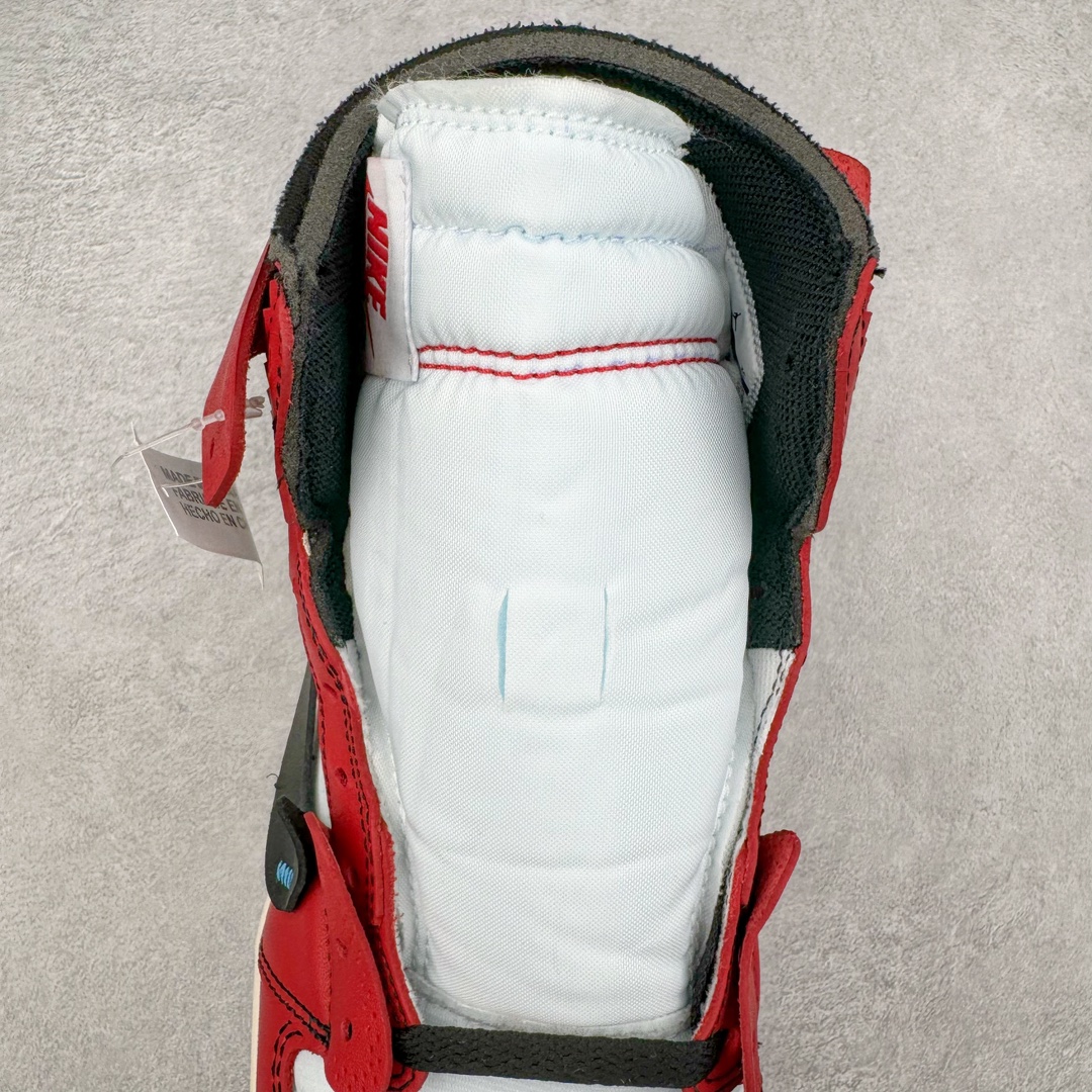 图片[5]-＃纯原 OFF-WHITE x Air Jordan AJ1 OW联名芝加哥白红 AA3834-101 外贸特供 原楦原纸板开发 极致一眼正品既视感 原厂皮料 原厂拉帮工艺 全部采用原厂电脑车 针距 边距完全同步原鞋 特供皮料一致原鞋 鞋面清洁度最高QC检验标准 控制溢胶 飞翼3D高频深度立体 鞋盒、防尘纸 均采购来自原厂 尺码：40.5 41 42 42.5 43 44 44.5 45 46 47.5-选品中心