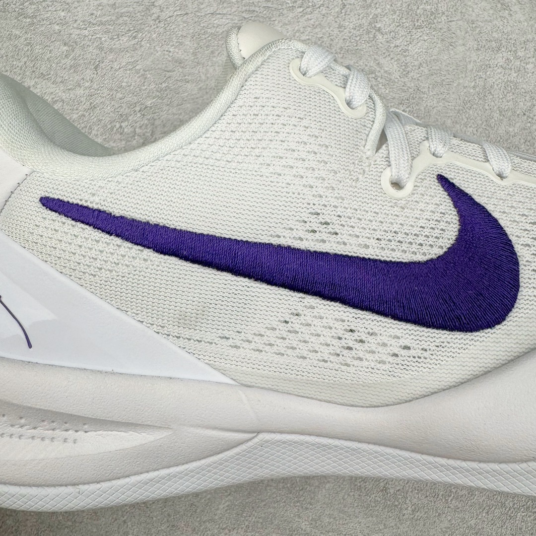 图片[19]-＃GX纯原 NK Zoom Kobe Ⅷ System 科比8代复刻实战运动低帮文化篮球鞋 湖人白紫金 HF9550-100 完美复刻公司货 React科技鞋垫加持 实战配置直接拉满 原楦纸板开发 鞋身流线型、后跟塑形 区分土肥圆 原厂针织鞋面一针一线匹配原版 全身鞋材卡料色独家定制 唯一万针立体刺绣SWOOSH 真实底模最大50.5 实战利器 专供海外市场 独立原厂模具 首批不拼图大几率过验 亲测已过 支持各种高强度实战 无需担心 补货周期极长 脚宽建议买大半码 科比系列前掌偏窄 支持七天无理由退换 尺码： 40 40.5 41 42 42.5 43 44 44.5 45 46 47.5 48.5 49.5 50.5-选品中心