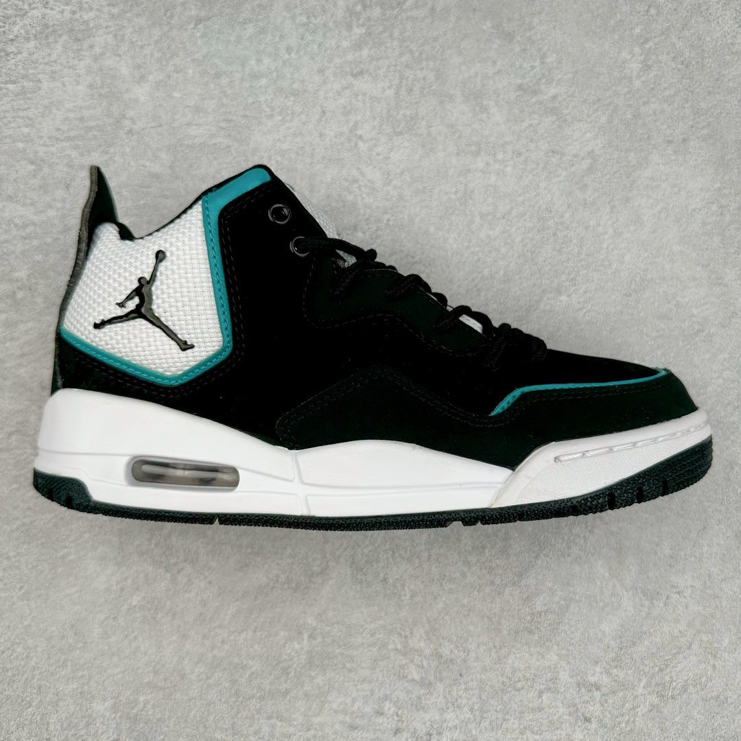图片[4]-＃福利特价 Air Jordan Courtside AJ23 简版中帮复古休闲运动文化篮球鞋 作为AJ3到AJ4之间的过渡产品，之所以被称为AJ3的简版，它们的造型非常的相似但是也有一些差异，鞋面采用耐磨的牛剖层和人造革鞋面搭配，后跟可以明显看见Air Max气垫。出色的包裹效果让鞋子脚感非常舒适，也让脚掌以及脚面更加的贴合鞋子，在双脚落地产生冲击力的同时，可视气垫可以有效减缓力道，提高鞋子整体的稳定性，既能起到减震的作用，又能保证双足舒适的脚感。另外，灵敏的Phylon中底以及鞋帮的设计，锁住双足，也为前掌提供了有效的包裹。内衬部分采用了透气的织物材料，为脚部的舒适脚感提供了充足的条件。最后就是大底部分，大底采用的是橡胶材质，无论是日常压马路还是简单的运动，都是可以驾驭，鞋底水波纹以及其他不规则图案，也保障了鞋子充足的防滑性以及耐磨性。尺码：36 36.5 37.5 38 38.5 39 40 40.5 41 42 42.5 43 44 44.5 45-选品中心