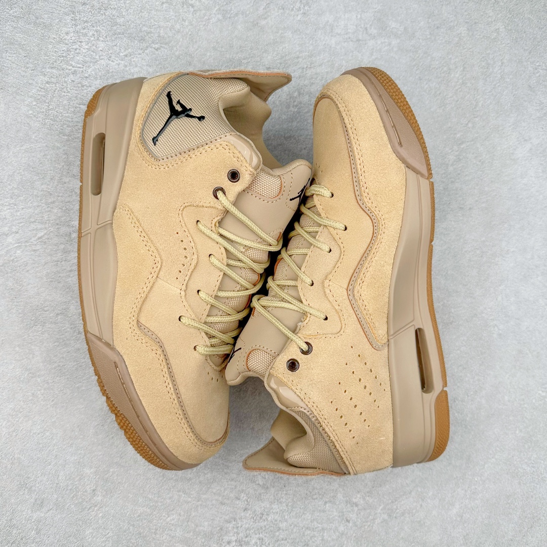 图片[3]-＃福利特价 Air Jordan Courtside AJ23 简版中帮复古休闲运动文化篮球鞋 作为AJ3到AJ4之间的过渡产品，之所以被称为AJ3的简版，它们的造型非常的相似但是也有一些差异，鞋面采用耐磨的牛剖层和人造革鞋面搭配，后跟可以明显看见Air Max气垫。出色的包裹效果让鞋子脚感非常舒适，也让脚掌以及脚面更加的贴合鞋子，在双脚落地产生冲击力的同时，可视气垫可以有效减缓力道，提高鞋子整体的稳定性，既能起到减震的作用，又能保证双足舒适的脚感。另外，灵敏的Phylon中底以及鞋帮的设计，锁住双足，也为前掌提供了有效的包裹。内衬部分采用了透气的织物材料，为脚部的舒适脚感提供了充足的条件。最后就是大底部分，大底采用的是橡胶材质，无论是日常压马路还是简单的运动，都是可以驾驭，鞋底水波纹以及其他不规则图案，也保障了鞋子充足的防滑性以及耐磨性。尺码：36 36.5 37.5 38 38.5 39 40 40.5 41 42 42.5 43 44 44.5 45-选品中心