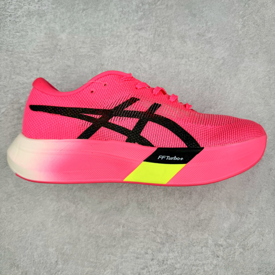 Asics Metaspeed Sky 亚瑟士全面进化版竞速马拉松系列低帮轻量透气缓震休闲运动跑步鞋 这款Magic Speed跑鞋使用了亚瑟士的多项跑鞋科技，中底为2020年才出现在大众视野的FF Blast，这款中底为EVA和OBC混合发泡而来，相比之前的Flytefoam中底，这款材料在缓震和回弹性能上的表现更好，更加软弹。在中底前掌位置内嵌了不对称的碳板结构，这个碳板不是为了推进的目的，而是让前掌不要形变，维持前掌弧度，保证GuideSole科技在跑步过程中发挥作用。尺码：36 36.5 37.5 38 38.5 39 40 40.5 41 42 42.5 43 44 44.5 45-选品中心