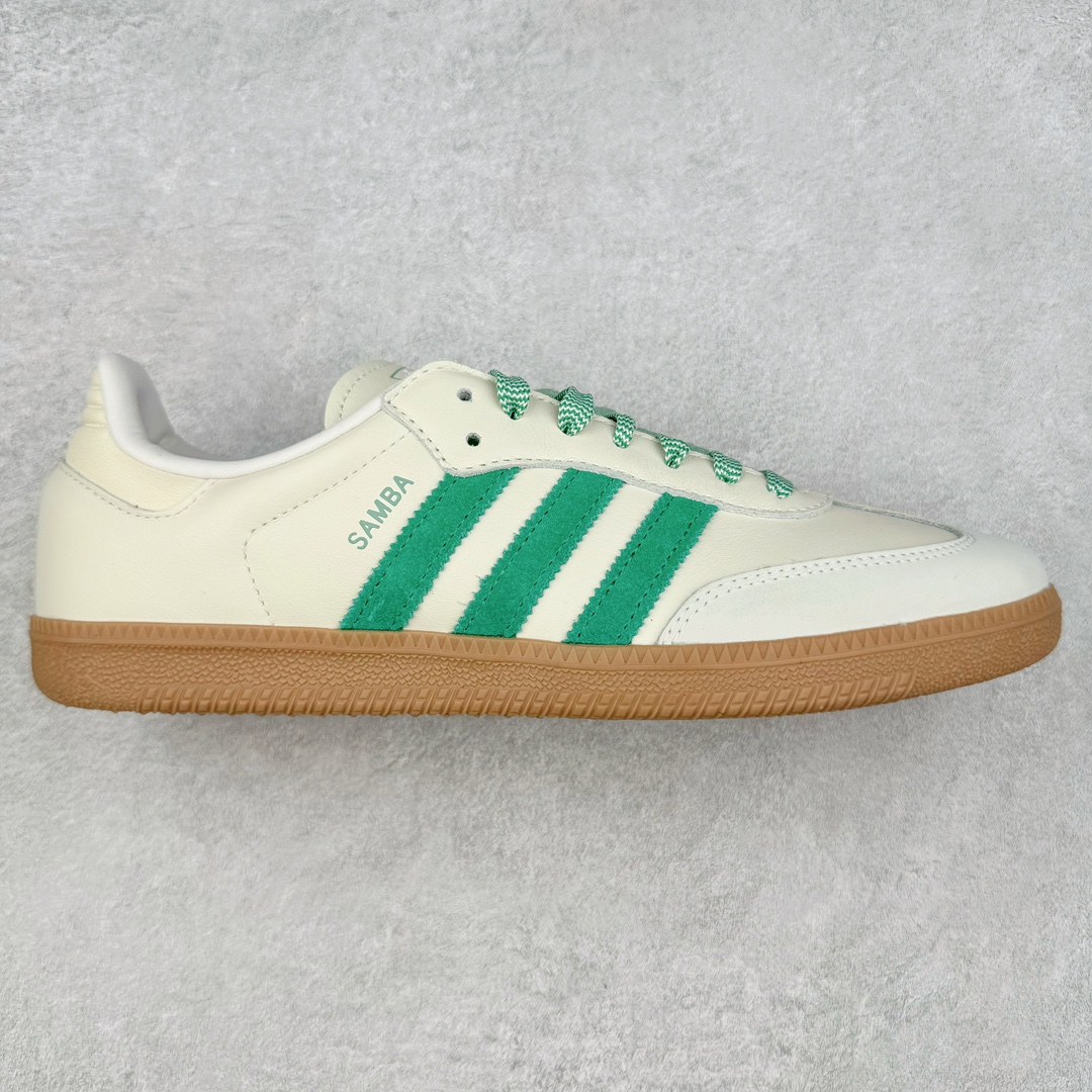 ＃HP纯原 AD Original Samba OG 复古经典轻便板鞋 JI3906 头层牛皮加持 正确烫金高频细节 原装纳米超迁皮料 独家私模橡胶大底 原盒原配 这款桑巴鞋展示了高质量的工艺 带有装饰的超锁缝制和无缝的手感 柔软、柔软的皮革造型和标志性的3条纹完成了精致的外观 正规合身鞋带 鞋面上有绒面鞋垫 橡胶鞋底 享受正畸套筒软感 自50年代首次亮相以来就一直在赢得粉丝的青睐 尺码：36 36.5 37.5 38 38.5 39 40 40.5 41 42 42.5 43 44 44.5 45-选品中心