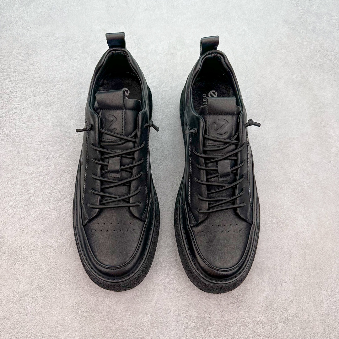 图片[2]-ECCO爱步2024春秋热卖款式 男士休闲鞋百搭防滑平底鞋 简约时尚户外鞋 摒弃传统鞋面设计，舒适牛皮鞋面 手感细腻顺滑，纹理清晰 柔软脚感随心穿脱 质感清晰的鞋带，搭载柔韧橡胶鞋底 脚感柔软舒适，适宜多种地形 轻松行走，触感细腻 一双时尚休闲鞋 拒绝束缚 让你成为最惊艳的那一个 尺码：38 39 40 41 42 43 44（皮鞋码）-选品中心