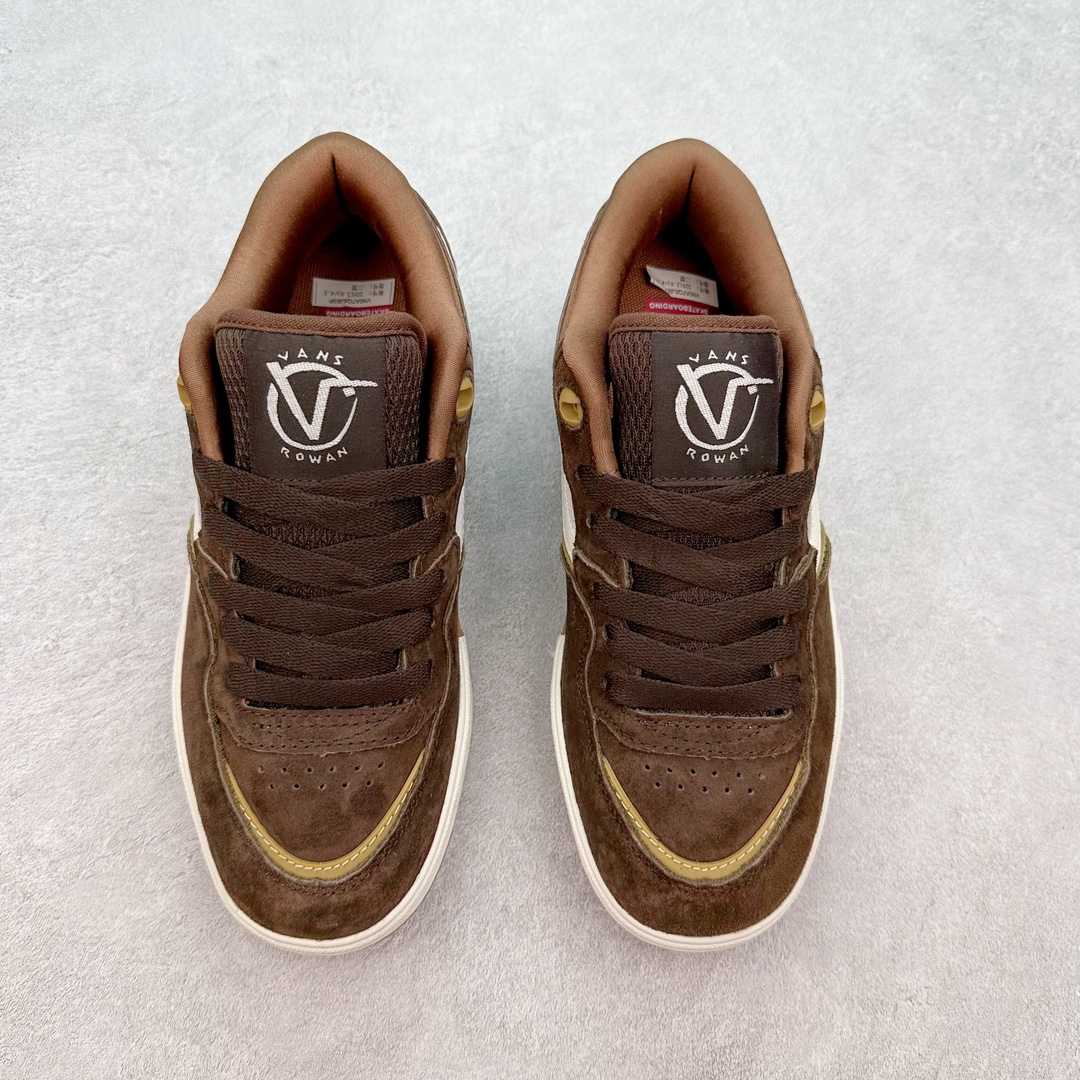 图片[2]-Vans Rowan 2 棕色 范斯官方 全新运动帆布滑板鞋 舒适系带 加厚海绵 耐磨透气 货号：VN0A2Z3IZR6 尺码：35 36 36.5 37 38 38.5 39 40 40.5 41 42 42.5 43 44 45-选品中心