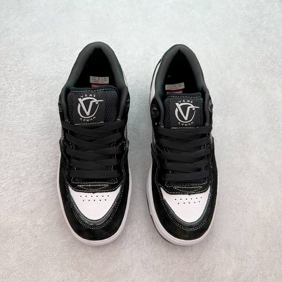 图片[2]-Vans Rowan 2 黑白 范斯官方 全新运动帆布滑板鞋 舒适系带 加厚海绵 耐磨透气 货号：VN0A2Z3IZR6 尺码：35 36 36.5 37 38 38.5 39 40 40.5 41 42 42.5 43 44 45-选品中心