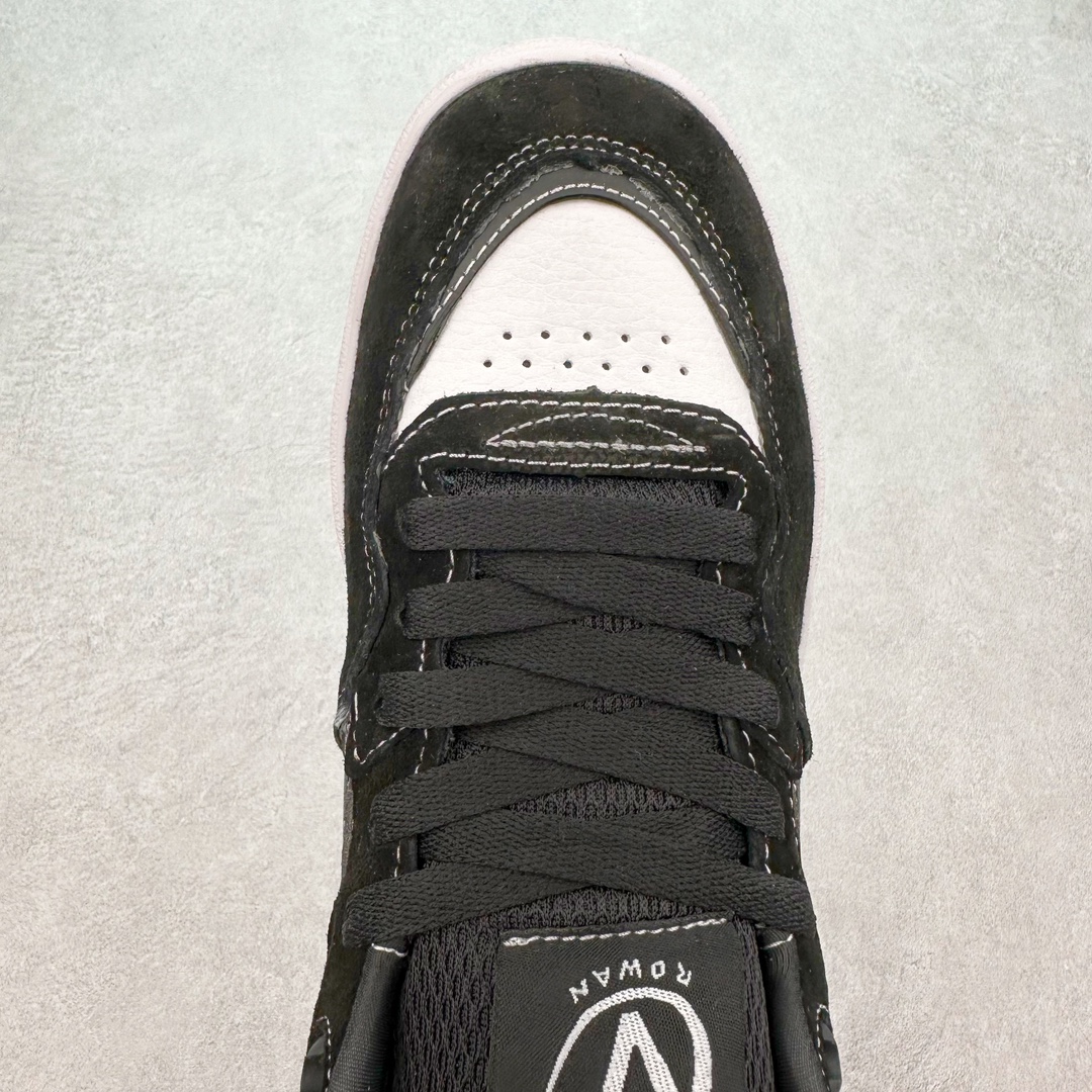 图片[4]-Vans Rowan 2 黑白 范斯官方 全新运动帆布滑板鞋 舒适系带 加厚海绵 耐磨透气 货号：VN0A2Z3IZR6 尺码：35 36 36.5 37 38 38.5 39 40 40.5 41 42 42.5 43 44 45-选品中心