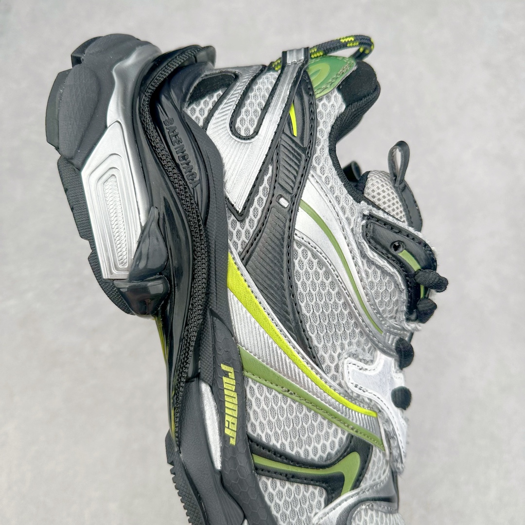 图片[6]-＃纯原 BALENCIAGA Runner Sneaker 巴黎世家七代慢跑系列低帮复古野跑潮流运动鞋老爹鞋 尼龙和网布材质 磨损效果 鞋头边缘印有尺码 背面浮印尺码 外侧印有跑者徽标 鞋舌刺绣 Balenciaga 品牌标识 鞋跟背面 Balenciaga品牌标识 材质采用65%聚氨酯、35%聚酯纤维 全新 Runner 鞋型轮廓借鉴于 2000 年初的复古线条 搭载大网眼面料制成鞋面基础，由粉色、白色尼龍与橡胶质地覆盖鞋面诠释线条感 当中透过几道手缝线与折损痕更是精准的掌握历经时间淬炼的破旧痕迹 延续其手法至鞋领、鞋跟、鞋带、中底等部分均饰有破损及脏污之貌 尤其是鞋领处与鞋带孔眼条更是采用不规则做旧技术将内容物泡棉随机露出 尺码：35 36 37 38 39 40 41 42 43 44 45 46-选品中心