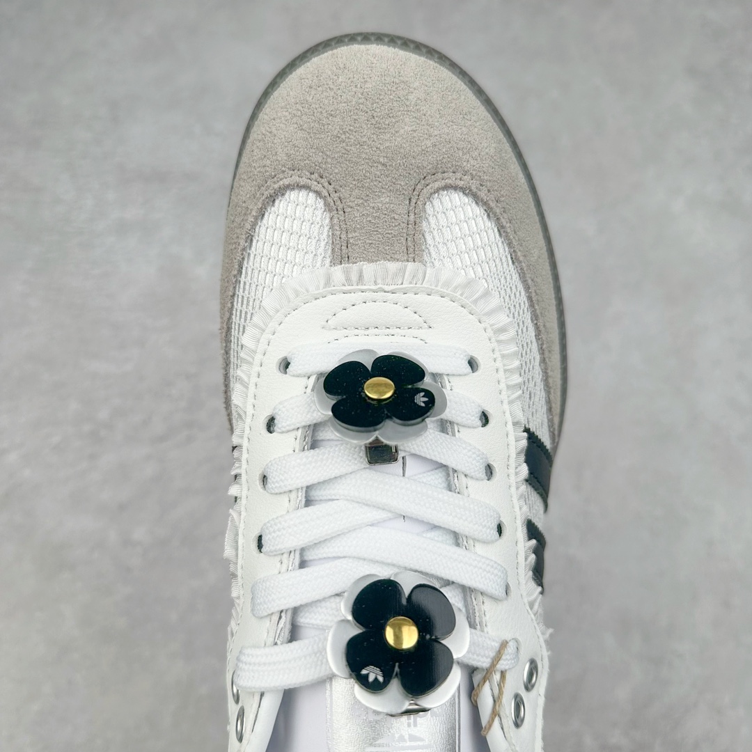 图片[4]-AD Original Samba OG 复古经典轻便板鞋 IH3371 这款桑巴鞋展示了高质量的工艺 带有装饰的超锁缝制和无缝的手感 柔软、柔软的皮革造型和标志性的3条纹完成了精致的外观 正规合身鞋带 鞋面上有绒面鞋垫 橡胶鞋底 享受正畸套筒软感 自50年代首次亮相以来就一直在赢得粉丝的青睐 尺码：36 36.5 37.5 38 38.5 39 40 40.5 41 42 42.5 43 44 44.5 45-选品中心