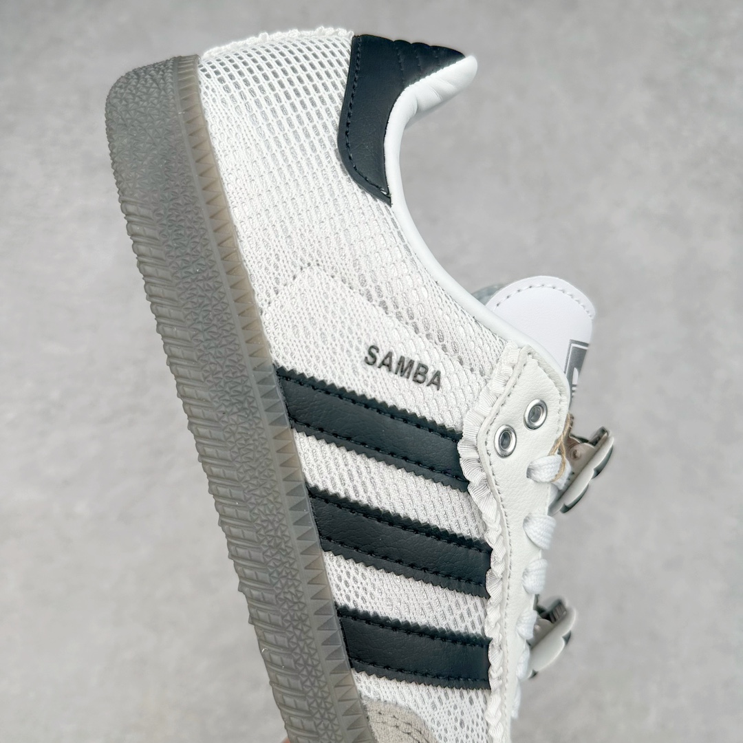 图片[6]-AD Original Samba OG 复古经典轻便板鞋 IH3371 这款桑巴鞋展示了高质量的工艺 带有装饰的超锁缝制和无缝的手感 柔软、柔软的皮革造型和标志性的3条纹完成了精致的外观 正规合身鞋带 鞋面上有绒面鞋垫 橡胶鞋底 享受正畸套筒软感 自50年代首次亮相以来就一直在赢得粉丝的青睐 尺码：36 36.5 37.5 38 38.5 39 40 40.5 41 42 42.5 43 44 44.5 45-选品中心