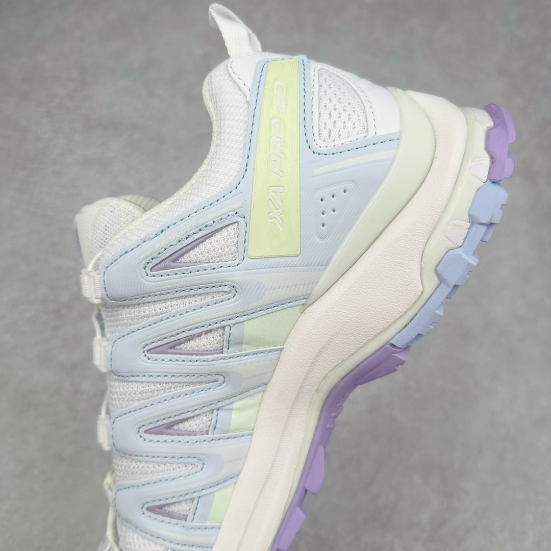 图片[7]-＃B版 SALOMON XA Pro 3D ADV 萨洛蒙潮流越野机能户外功能鞋 纯原外贸平台特供订单 耗时半年巨作 全套原纸板楦头开发 原厂特供网布配套加持 确保原汁原味 完美呈现版型 原档数据独家私模五层组合大底 原装Ortholite轻量化鞋垫 中底布带钢印编号 原厂TPU锁扣 进口港宝加持 后跟自然饱满 还原公司包裹性 鞋面采用SENSIFT贴合技术 全方位贴合包裹脚型 鞋跟部鞋底牵引设计 提供强大的抓地性能 更适应野外崎岖不平的道路 其3D ADVANCED CHASSIS底盘 材料轻量大化 钉齿设计更具稳定性 防护性 鞋底易磨损区运用CONTAGRIP高耐磨材料 应对城市硬质路面长距离跑考验 尺码：36 36.5 37.5 38 38.5 39 40 40.5 41 42 42.5 43 44 44.5 45 46.5-选品中心