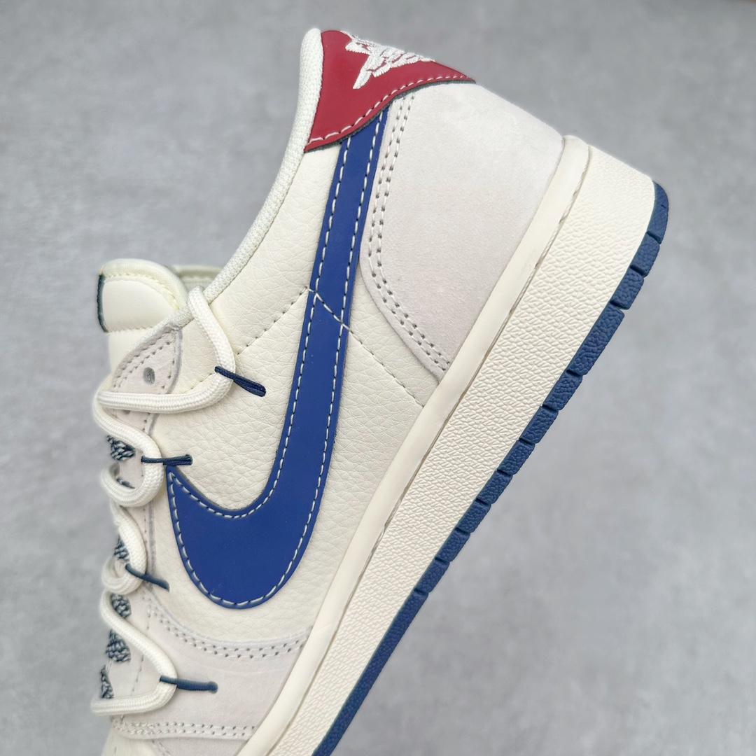 图片[7]-TS x Air Jordan AJ1 Low 倒钩低帮联名定制配色 SJ0086-133 原厂内置气垫魔块 A模大底 头层小牛皮 鞋舌AJ原厂专用牛津布+AJ专用反口珍珠布+原厂无杂质高弹内里海棉+特殊封边弹力鞋带 尺码：36 36.5 37.5 38 38.5 39 40 40.5 41 42 42.5 43 44 44.5 45 46 47.5-选品中心