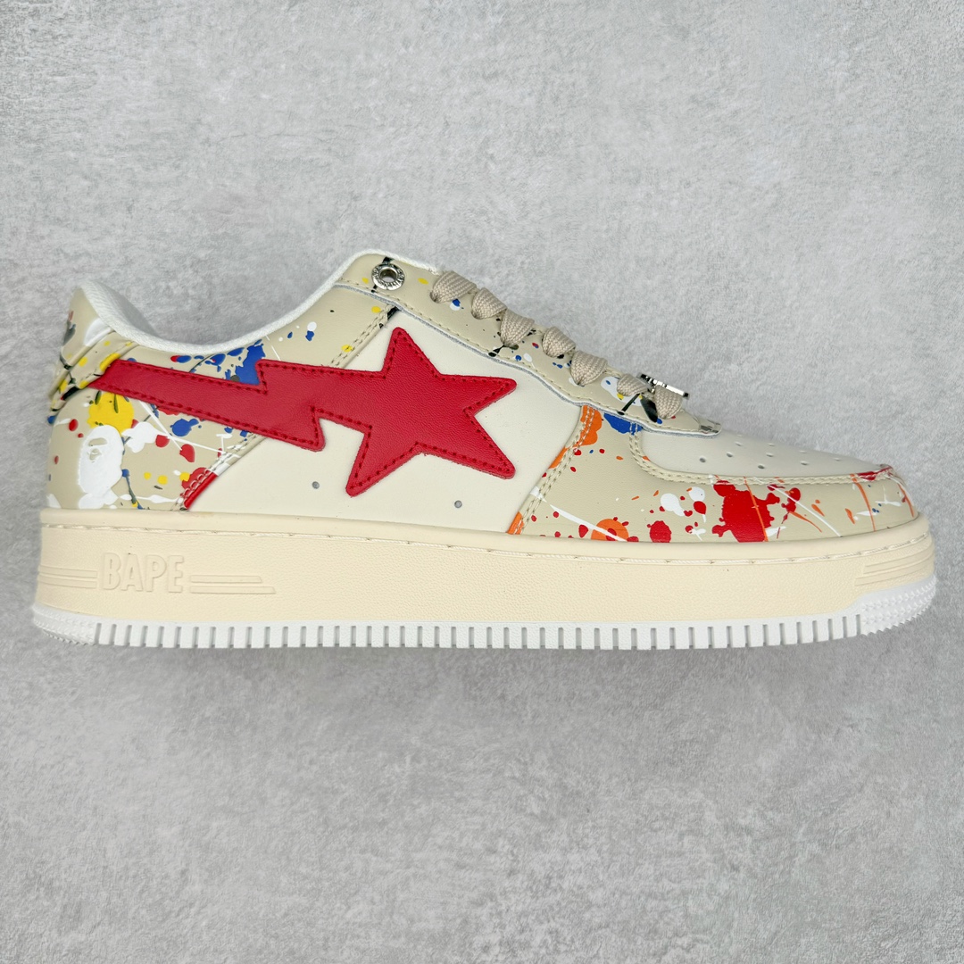 ＃C版纯原 Bape Sta To Low 明星同款 猿人头经典漆皮低帮运动休闲板鞋 全套原纸板楦头开发 确保原汁原味 市场最完美低趴版型 一比一鞋头弧度高度鞋身弧度 外贸平台指定订单 匠心打造 开发时长超过半年 独家私模磨具冲刀加持 原厂特供皮料光泽色卡零偏差 内里均采用市场最好的超软原厂填充棉 原数据进口机台高频印压LOGO 最高QC检验标准 控制溢胶瑕疵 深浅定位均保持zp一致 中底嵌入Ortholite缓震材质 全套原包装 包含猿人logo 定制防尘袋 尺码：36 36.5 37 38 38.5 40 40.5 41 42 42.5 43 44 44.5 45 46-选品中心