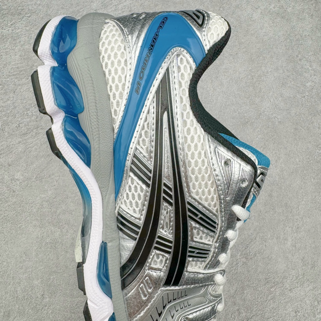图片[6]-＃HK纯原 ASICS GEL-KAYANO 14 亚瑟士K14系列户外复古潮流百搭织物合成革缓震休闲跑步鞋 原装纸板楦头开发 独家私模五层组合大底 原厂定制缓震硅胶加持 原盒原配 官方四联吊牌 原装Ortholite轻量化鞋垫 设计师 Hidenori Yamashita 以「Flash」一词为灵感 创造出未来感金属色鞋面 改造升级内在性能 由内而外全面革新 为 GEL-KAYANO 家族传承及经典跑鞋文化的延续 创下里程碑式作品 K14跑鞋重新诠释了复古的跑步形状 并以其 2000 年代后期的美学理念重新铺装 银色与蓝色的鞋面极为高档 网面铺陈与鞋面、鞋头多处细节位增添了透气性 鞋后跟部中底上以及多密度耐磨鞋底增加了 GEL 缓震胶 提供高抗冲击性、缓冲性、可保护脚部免受地面冲击的影响 穿着舒适性十足 尺码：35.5 36 37 37.5 38 39 39.5 40.5 41.5 42 42.5 43.5 44 45-选品中心