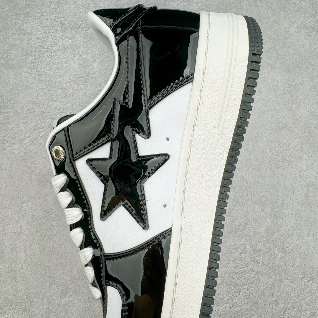 图片[7]-＃C版纯原 Bape Sta To Low 明星同款 猿人头经典漆皮低帮运动休闲板鞋 全套原纸板楦头开发 确保原汁原味 市场最完美低趴版型 一比一鞋头弧度高度鞋身弧度 外贸平台指定订单 匠心打造 开发时长超过半年 独家私模磨具冲刀加持 原厂特供皮料光泽色卡零偏差 内里均采用市场最好的超软原厂填充棉 原数据进口机台高频印压LOGO 最高QC检验标准 控制溢胶瑕疵 深浅定位均保持zp一致 中底嵌入Ortholite缓震材质 全套原包装 包含猿人logo 定制防尘袋 尺码：36 36.5 37 38 38.5 40 40.5 41 42 42.5 43 44 44.5 45 46-选品中心