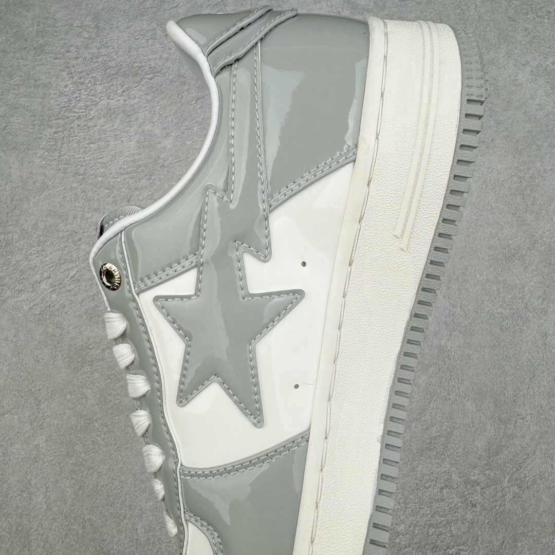 图片[7]-＃C版纯原 Bape Sta To Low 明星同款 猿人头经典漆皮低帮运动休闲板鞋 全套原纸板楦头开发 确保原汁原味 市场最完美低趴版型 一比一鞋头弧度高度鞋身弧度 外贸平台指定订单 匠心打造 开发时长超过半年 独家私模磨具冲刀加持 原厂特供皮料光泽色卡零偏差 内里均采用市场最好的超软原厂填充棉 原数据进口机台高频印压LOGO 最高QC检验标准 控制溢胶瑕疵 深浅定位均保持zp一致 中底嵌入Ortholite缓震材质 全套原包装 包含猿人logo 定制防尘袋 尺码：36 36.5 37 38 38.5 40 40.5 41 42 42.5 43 44 44.5 45 46-选品中心