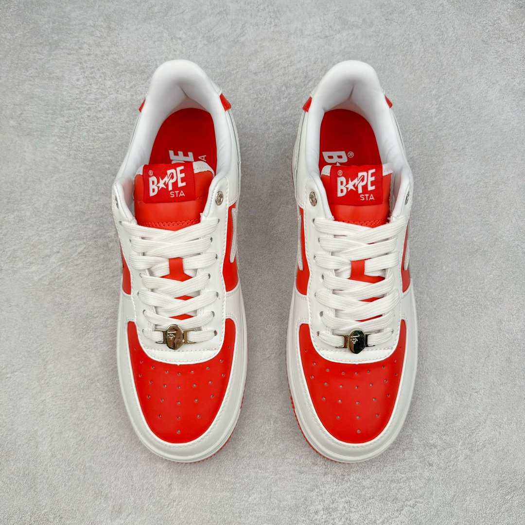 图片[2]-＃C版纯原 Bape Sta To Low 明星同款 猿人头经典漆皮低帮运动休闲板鞋 全套原纸板楦头开发 确保原汁原味 市场最完美低趴版型 一比一鞋头弧度高度鞋身弧度 外贸平台指定订单 匠心打造 开发时长超过半年 独家私模磨具冲刀加持 原厂特供皮料光泽色卡零偏差 内里均采用市场最好的超软原厂填充棉 原数据进口机台高频印压LOGO 最高QC检验标准 控制溢胶瑕疵 深浅定位均保持zp一致 中底嵌入Ortholite缓震材质 全套原包装 包含猿人logo 定制防尘袋 尺码：36 36.5 37 38 38.5 40 40.5 41 42 42.5 43 44 44.5 45 46-选品中心