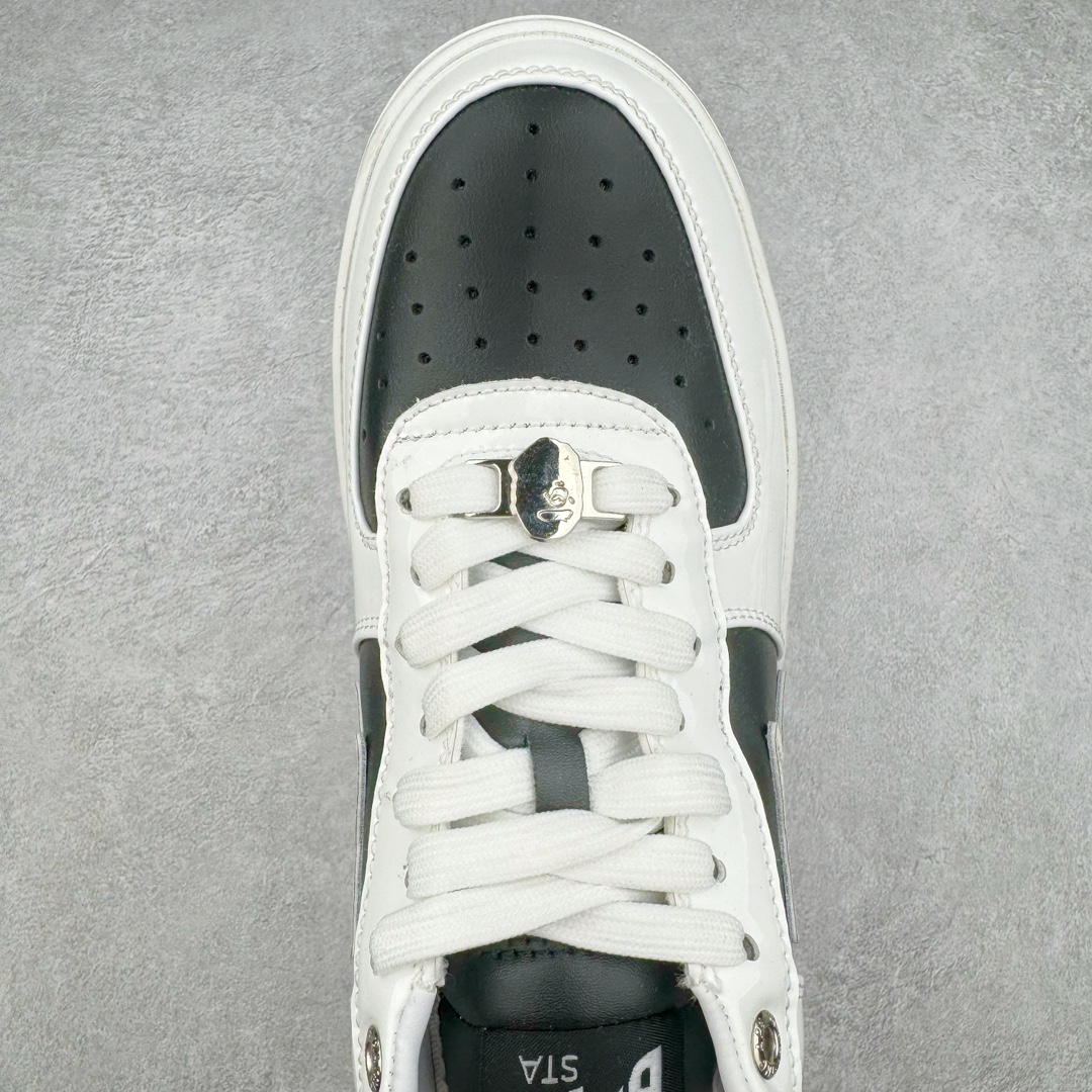 图片[4]-＃C版纯原 Bape Sta To Low 明星同款 猿人头经典漆皮低帮运动休闲板鞋 全套原纸板楦头开发 确保原汁原味 市场最完美低趴版型 一比一鞋头弧度高度鞋身弧度 外贸平台指定订单 匠心打造 开发时长超过半年 独家私模磨具冲刀加持 原厂特供皮料光泽色卡零偏差 内里均采用市场最好的超软原厂填充棉 原数据进口机台高频印压LOGO 最高QC检验标准 控制溢胶瑕疵 深浅定位均保持zp一致 中底嵌入Ortholite缓震材质 全套原包装 包含猿人logo 定制防尘袋 尺码：36 36.5 37 38 38.5 40 40.5 41 42 42.5 43 44 44.5 45 46-选品中心