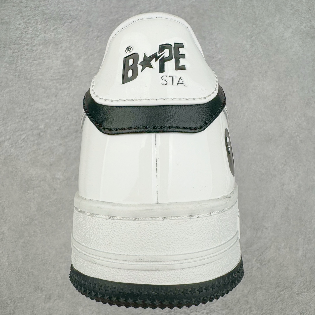 图片[8]-＃C版纯原 Bape Sta To Low 明星同款 猿人头经典漆皮低帮运动休闲板鞋 全套原纸板楦头开发 确保原汁原味 市场最完美低趴版型 一比一鞋头弧度高度鞋身弧度 外贸平台指定订单 匠心打造 开发时长超过半年 独家私模磨具冲刀加持 原厂特供皮料光泽色卡零偏差 内里均采用市场最好的超软原厂填充棉 原数据进口机台高频印压LOGO 最高QC检验标准 控制溢胶瑕疵 深浅定位均保持zp一致 中底嵌入Ortholite缓震材质 全套原包装 包含猿人logo 定制防尘袋 尺码：36 36.5 37 38 38.5 40 40.5 41 42 42.5 43 44 44.5 45 46-选品中心