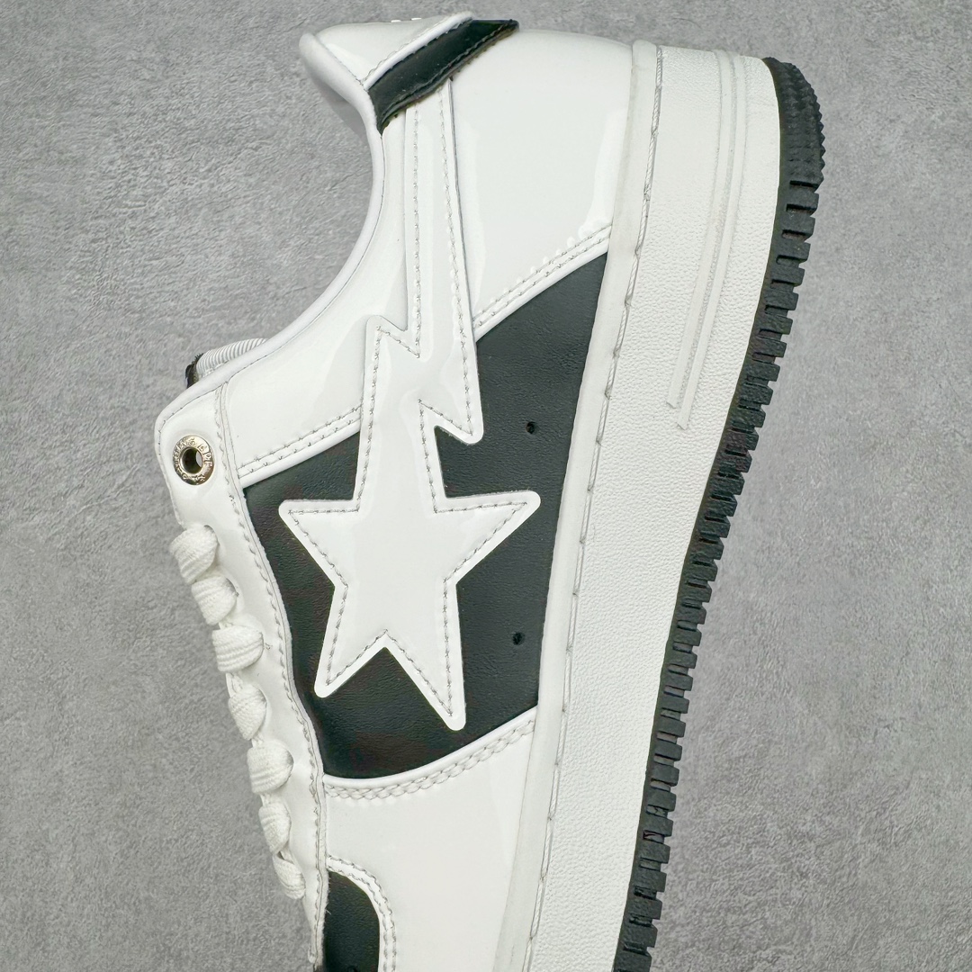 图片[7]-＃C版纯原 Bape Sta To Low 明星同款 猿人头经典漆皮低帮运动休闲板鞋 全套原纸板楦头开发 确保原汁原味 市场最完美低趴版型 一比一鞋头弧度高度鞋身弧度 外贸平台指定订单 匠心打造 开发时长超过半年 独家私模磨具冲刀加持 原厂特供皮料光泽色卡零偏差 内里均采用市场最好的超软原厂填充棉 原数据进口机台高频印压LOGO 最高QC检验标准 控制溢胶瑕疵 深浅定位均保持zp一致 中底嵌入Ortholite缓震材质 全套原包装 包含猿人logo 定制防尘袋 尺码：36 36.5 37 38 38.5 40 40.5 41 42 42.5 43 44 44.5 45 46-选品中心