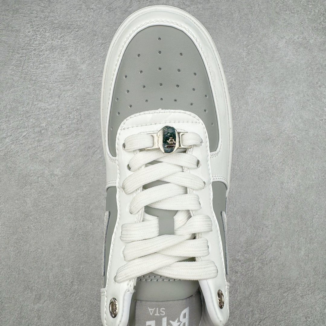 图片[4]-＃C版纯原 Bape Sta To Low 明星同款 猿人头经典漆皮低帮运动休闲板鞋 全套原纸板楦头开发 确保原汁原味 市场最完美低趴版型 一比一鞋头弧度高度鞋身弧度 外贸平台指定订单 匠心打造 开发时长超过半年 独家私模磨具冲刀加持 原厂特供皮料光泽色卡零偏差 内里均采用市场最好的超软原厂填充棉 原数据进口机台高频印压LOGO 最高QC检验标准 控制溢胶瑕疵 深浅定位均保持zp一致 中底嵌入Ortholite缓震材质 全套原包装 包含猿人logo 定制防尘袋 尺码：36 36.5 37 38 38.5 40 40.5 41 42 42.5 43 44 44.5 45 46-选品中心