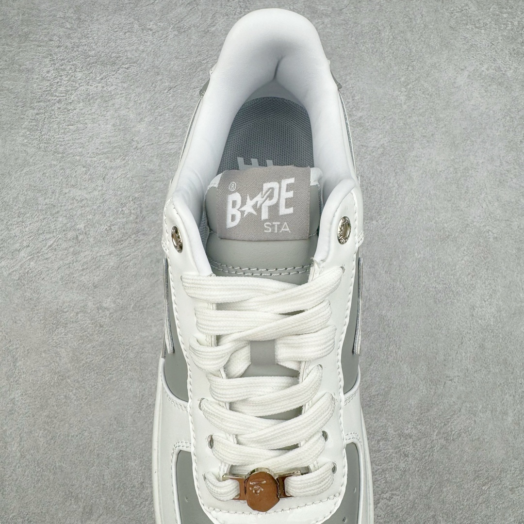 图片[5]-＃C版纯原 Bape Sta To Low 明星同款 猿人头经典漆皮低帮运动休闲板鞋 全套原纸板楦头开发 确保原汁原味 市场最完美低趴版型 一比一鞋头弧度高度鞋身弧度 外贸平台指定订单 匠心打造 开发时长超过半年 独家私模磨具冲刀加持 原厂特供皮料光泽色卡零偏差 内里均采用市场最好的超软原厂填充棉 原数据进口机台高频印压LOGO 最高QC检验标准 控制溢胶瑕疵 深浅定位均保持zp一致 中底嵌入Ortholite缓震材质 全套原包装 包含猿人logo 定制防尘袋 尺码：36 36.5 37 38 38.5 40 40.5 41 42 42.5 43 44 44.5 45 46-选品中心