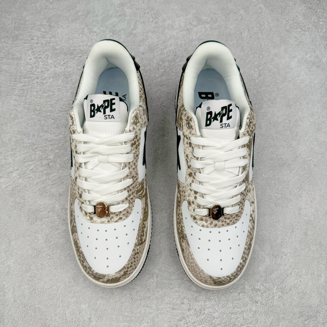 图片[2]-＃C版纯原 Bape Sta To Low 明星同款 猿人头经典漆皮低帮运动休闲板鞋 全套原纸板楦头开发 确保原汁原味 市场最完美低趴版型 一比一鞋头弧度高度鞋身弧度 外贸平台指定订单 匠心打造 开发时长超过半年 独家私模磨具冲刀加持 原厂特供皮料光泽色卡零偏差 内里均采用市场最好的超软原厂填充棉 原数据进口机台高频印压LOGO 最高QC检验标准 控制溢胶瑕疵 深浅定位均保持zp一致 中底嵌入Ortholite缓震材质 全套原包装 包含猿人logo 定制防尘袋 尺码：36 36.5 37 38 38.5 40 40.5 41 42 42.5 43 44 44.5 45 46-选品中心