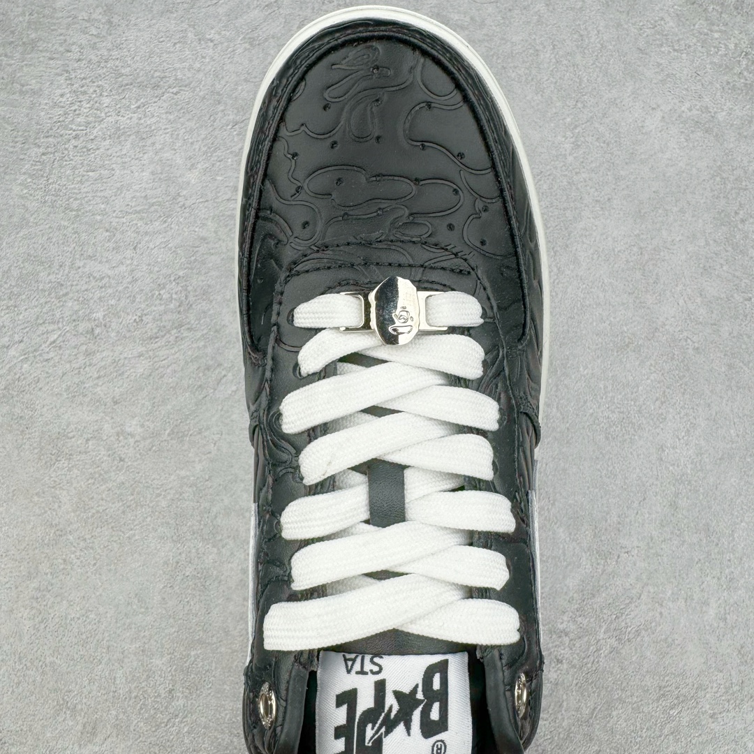 图片[4]-＃C版纯原 Bape Sta To Low 明星同款 猿人头经典漆皮低帮运动休闲板鞋 全套原纸板楦头开发 确保原汁原味 市场最完美低趴版型 一比一鞋头弧度高度鞋身弧度 外贸平台指定订单 匠心打造 开发时长超过半年 独家私模磨具冲刀加持 原厂特供皮料光泽色卡零偏差 内里均采用市场最好的超软原厂填充棉 原数据进口机台高频印压LOGO 最高QC检验标准 控制溢胶瑕疵 深浅定位均保持zp一致 中底嵌入Ortholite缓震材质 全套原包装 包含猿人logo 定制防尘袋 尺码：36 36.5 37 38 38.5 40 40.5 41 42 42.5 43 44 44.5 45 46-选品中心