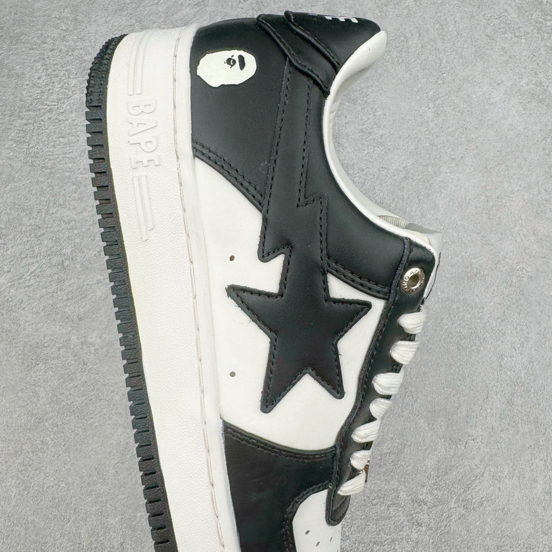 图片[6]-＃C版纯原 Bape Sta To Low 明星同款 猿人头经典漆皮低帮运动休闲板鞋 全套原纸板楦头开发 确保原汁原味 市场最完美低趴版型 一比一鞋头弧度高度鞋身弧度 外贸平台指定订单 匠心打造 开发时长超过半年 独家私模磨具冲刀加持 原厂特供皮料光泽色卡零偏差 内里均采用市场最好的超软原厂填充棉 原数据进口机台高频印压LOGO 最高QC检验标准 控制溢胶瑕疵 深浅定位均保持zp一致 中底嵌入Ortholite缓震材质 全套原包装 包含猿人logo 定制防尘袋 尺码：36 36.5 37 38 38.5 40 40.5 41 42 42.5 43 44 44.5 45 46-选品中心