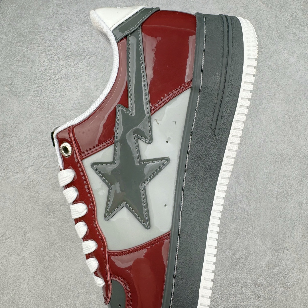 图片[7]-＃C版纯原 Bape Sta To Low 明星同款 猿人头经典漆皮低帮运动休闲板鞋 全套原纸板楦头开发 确保原汁原味 市场最完美低趴版型 一比一鞋头弧度高度鞋身弧度 外贸平台指定订单 匠心打造 开发时长超过半年 独家私模磨具冲刀加持 原厂特供皮料光泽色卡零偏差 内里均采用市场最好的超软原厂填充棉 原数据进口机台高频印压LOGO 最高QC检验标准 控制溢胶瑕疵 深浅定位均保持zp一致 中底嵌入Ortholite缓震材质 全套原包装 包含猿人logo 定制防尘袋 尺码：36 36.5 37 38 38.5 40 40.5 41 42 42.5 43 44 44.5 45 46-选品中心