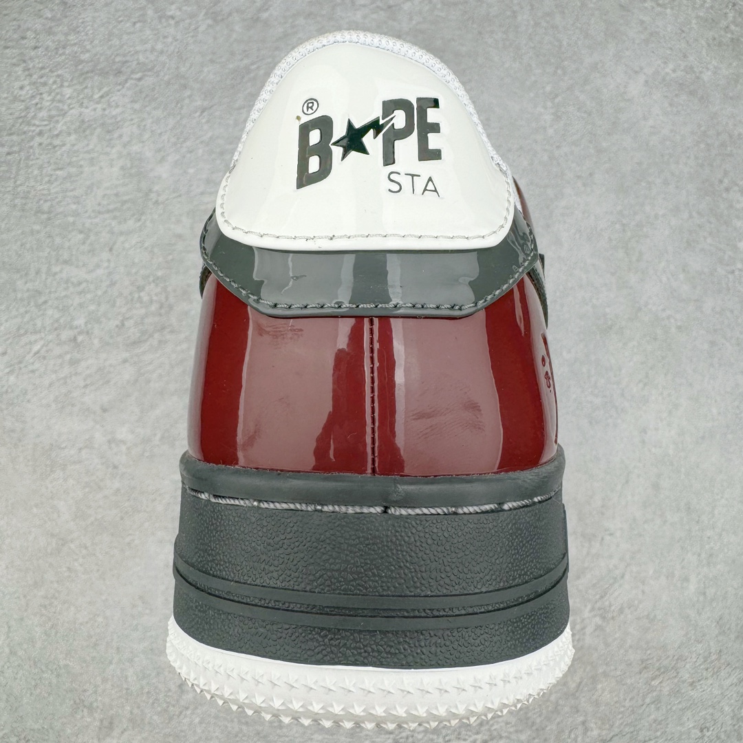 图片[8]-＃C版纯原 Bape Sta To Low 明星同款 猿人头经典漆皮低帮运动休闲板鞋 全套原纸板楦头开发 确保原汁原味 市场最完美低趴版型 一比一鞋头弧度高度鞋身弧度 外贸平台指定订单 匠心打造 开发时长超过半年 独家私模磨具冲刀加持 原厂特供皮料光泽色卡零偏差 内里均采用市场最好的超软原厂填充棉 原数据进口机台高频印压LOGO 最高QC检验标准 控制溢胶瑕疵 深浅定位均保持zp一致 中底嵌入Ortholite缓震材质 全套原包装 包含猿人logo 定制防尘袋 尺码：36 36.5 37 38 38.5 40 40.5 41 42 42.5 43 44 44.5 45 46-选品中心