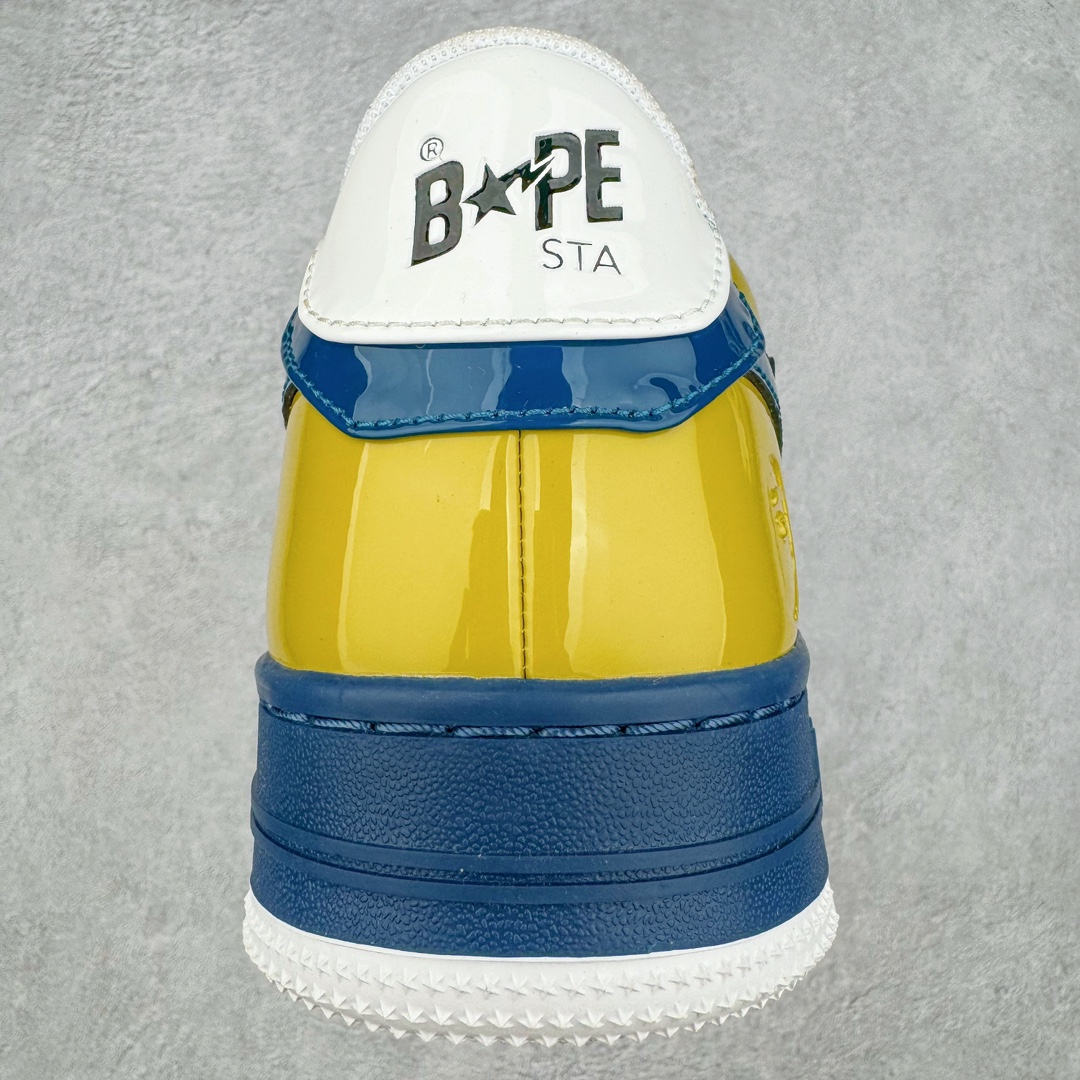 图片[8]-＃C版纯原 Bape Sta To Low 明星同款 猿人头经典漆皮低帮运动休闲板鞋 全套原纸板楦头开发 确保原汁原味 市场最完美低趴版型 一比一鞋头弧度高度鞋身弧度 外贸平台指定订单 匠心打造 开发时长超过半年 独家私模磨具冲刀加持 原厂特供皮料光泽色卡零偏差 内里均采用市场最好的超软原厂填充棉 原数据进口机台高频印压LOGO 最高QC检验标准 控制溢胶瑕疵 深浅定位均保持zp一致 中底嵌入Ortholite缓震材质 全套原包装 包含猿人logo 定制防尘袋 尺码：36 36.5 37 38 38.5 40 40.5 41 42 42.5 43 44 44.5 45 46-选品中心