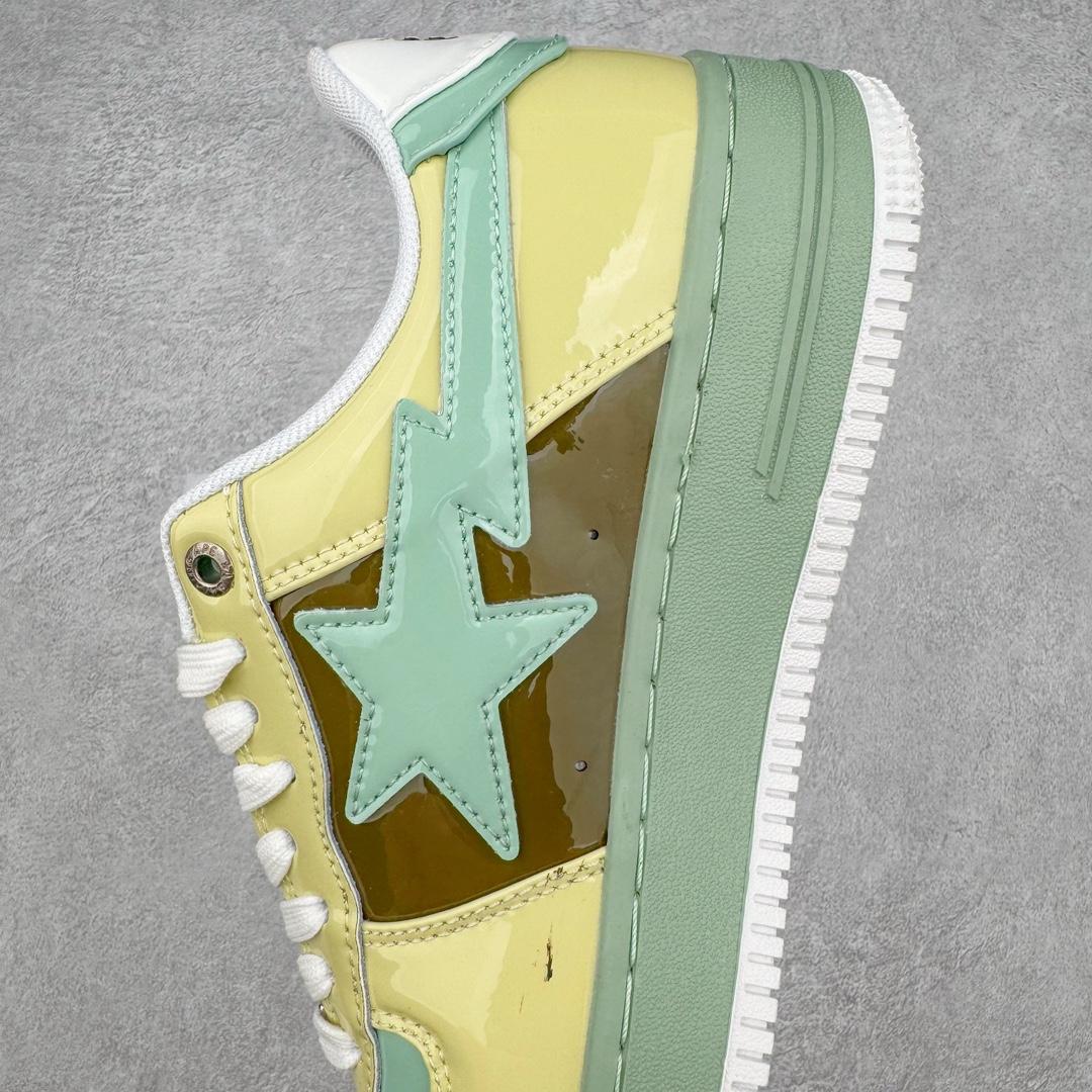 图片[7]-＃C版纯原 Bape Sta To Low 明星同款 猿人头经典漆皮低帮运动休闲板鞋 全套原纸板楦头开发 确保原汁原味 市场最完美低趴版型 一比一鞋头弧度高度鞋身弧度 外贸平台指定订单 匠心打造 开发时长超过半年 独家私模磨具冲刀加持 原厂特供皮料光泽色卡零偏差 内里均采用市场最好的超软原厂填充棉 原数据进口机台高频印压LOGO 最高QC检验标准 控制溢胶瑕疵 深浅定位均保持zp一致 中底嵌入Ortholite缓震材质 全套原包装 包含猿人logo 定制防尘袋 尺码：36 36.5 37 38 38.5 40 40.5 41 42 42.5 43 44 44.5 45 46-选品中心