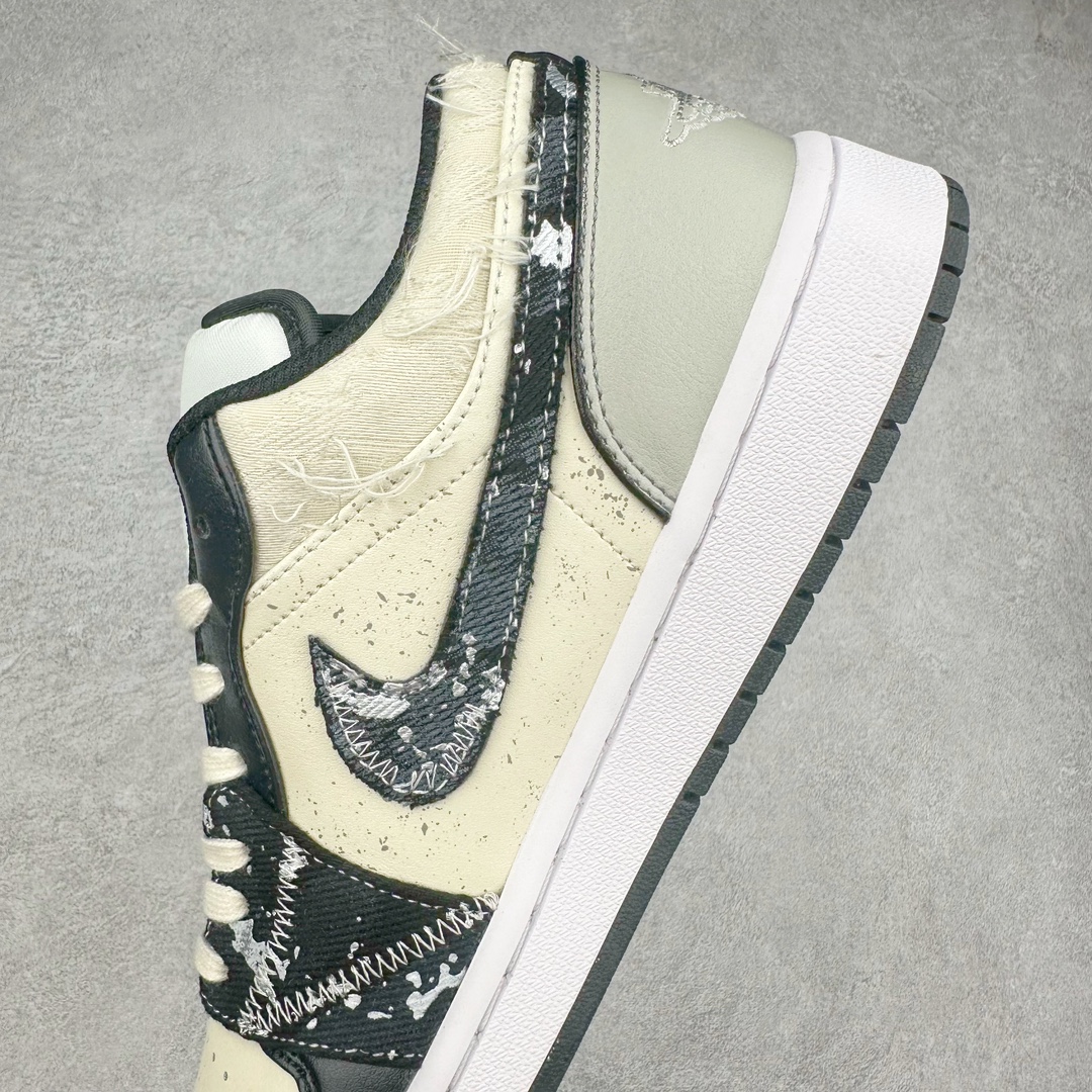 图片[7]-Air Jordan AJ1 Low 低帮系列定制配色 553558-132 原厂内置气垫魔块 A模大底 头层小牛皮 鞋舌AJ原厂专用牛津布+AJ专用反口珍珠布+原厂无杂质高弹内里海棉+特殊封边弹力鞋带 尺码：36 36.5 37.5 38 38.5 39 40 40.5 41 42 42.5 43 44 44.5 45 46-选品中心