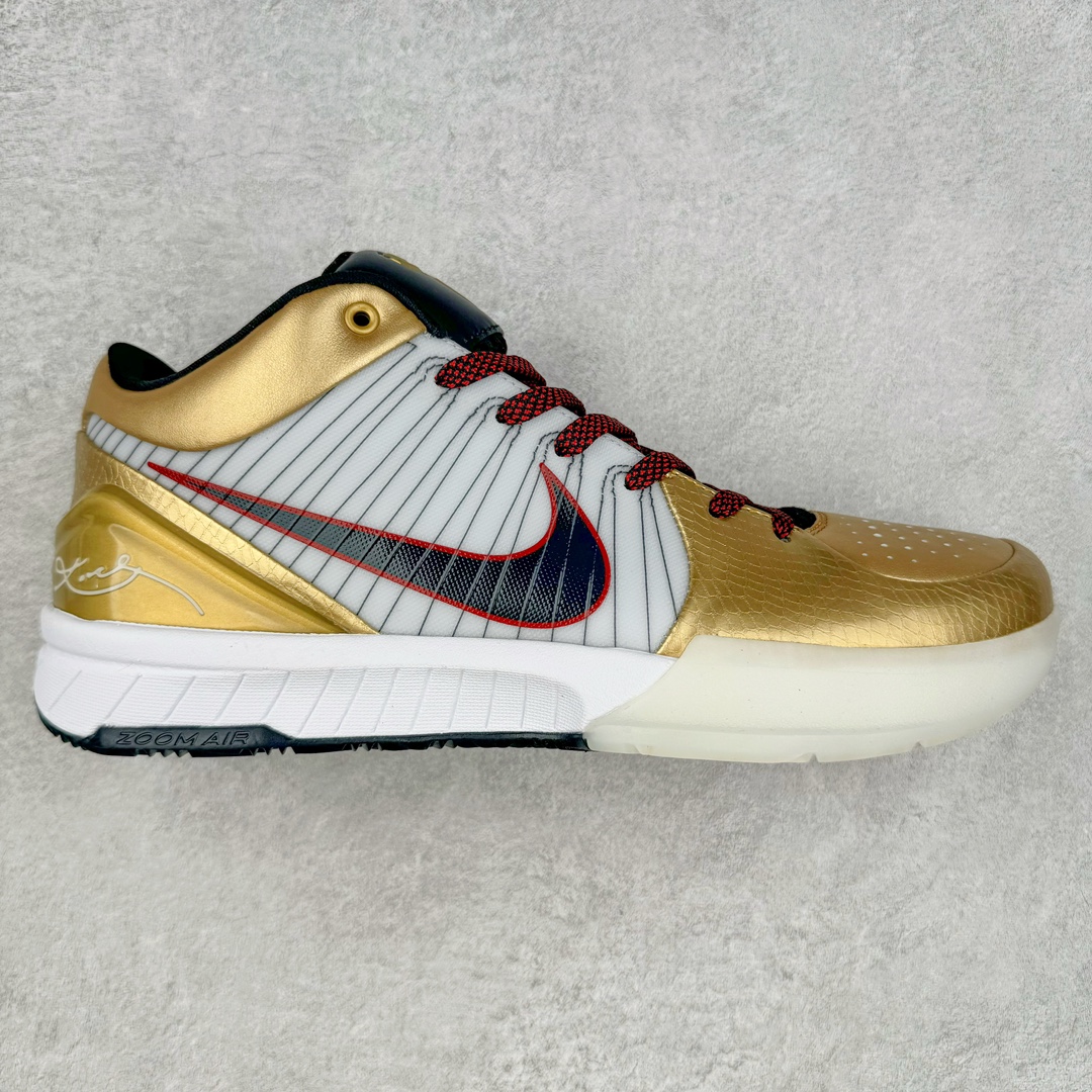 ＃JC纯原 NK Zoom Kobe 4 科比四代 奥运会白黑金 FQ3544-100 一个月返厂/换新售后服务 支持各种实战 全套原纸板楦头开发 原档数据私模唯一正确组合大底 高压Zoom Turbo气垫➕后掌EVA缓震 实战配置直接拉满 原楦纸板开发 鞋身流线型、后跟塑形 区分土肥圆 原档数据3D打印 鞋面细节匹配原版 全身鞋材卡料色独家定制 正确喷漆 SWOOSH NK专利Flyknit飞线科技 给予鞋身足够抗扭矩力 真实底模最大48.5 实战利器 尺码：40 40.5 41 42 42.5 43 44 44.5 45 46 47.5 48.5 （脚宽、脚胖 建议买大半码）-选品中心