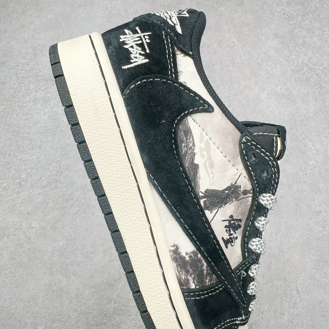 图片[6]-TS x Air Jordan AJ1 Low 倒钩低帮联名定制配色 XZ3368-555 原厂内置气垫魔块 A模大底 头层小牛皮 鞋舌AJ原厂专用牛津布+AJ专用反口珍珠布+原厂无杂质高弹内里海棉+特殊封边弹力鞋带 尺码：36 36.5 37.5 38 38.5 39 40 40.5 41 42 42.5 43 44 44.5 45 46 47.5-选品中心