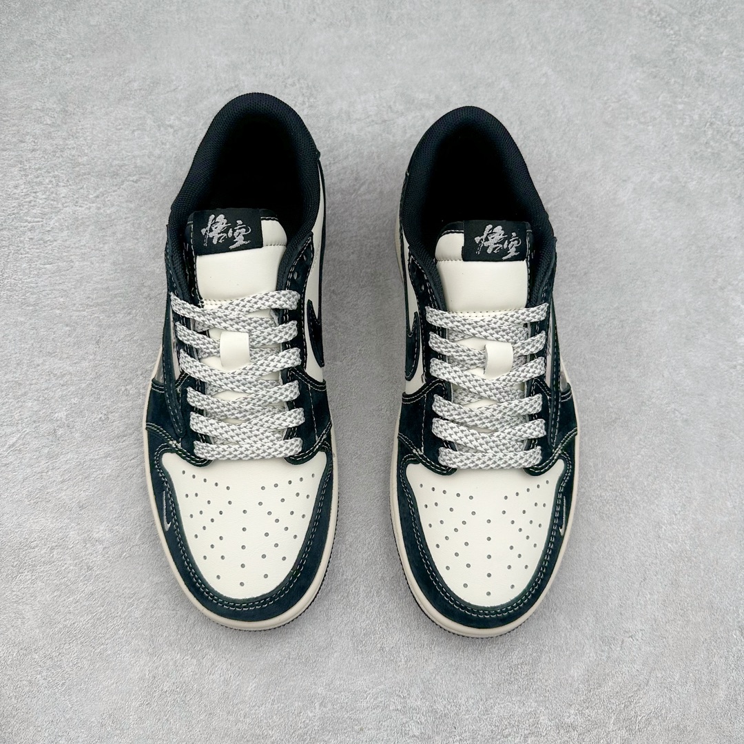 图片[2]-TS x Air Jordan AJ1 Low 倒钩低帮联名定制配色 XZ3368-555 原厂内置气垫魔块 A模大底 头层小牛皮 鞋舌AJ原厂专用牛津布+AJ专用反口珍珠布+原厂无杂质高弹内里海棉+特殊封边弹力鞋带 尺码：36 36.5 37.5 38 38.5 39 40 40.5 41 42 42.5 43 44 44.5 45 46 47.5-选品中心