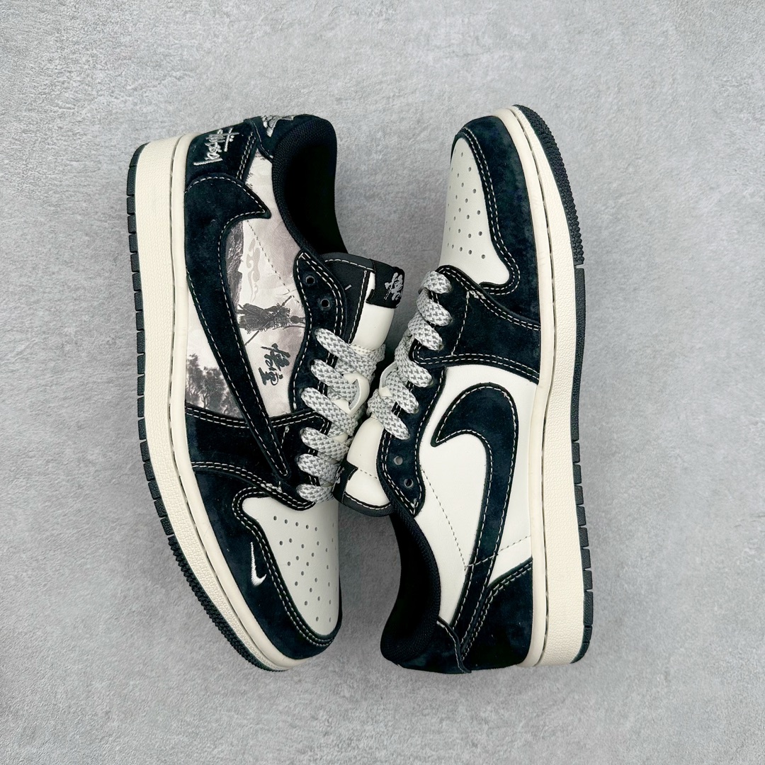 图片[3]-TS x Air Jordan AJ1 Low 倒钩低帮联名定制配色 XZ3368-555 原厂内置气垫魔块 A模大底 头层小牛皮 鞋舌AJ原厂专用牛津布+AJ专用反口珍珠布+原厂无杂质高弹内里海棉+特殊封边弹力鞋带 尺码：36 36.5 37.5 38 38.5 39 40 40.5 41 42 42.5 43 44 44.5 45 46 47.5-选品中心