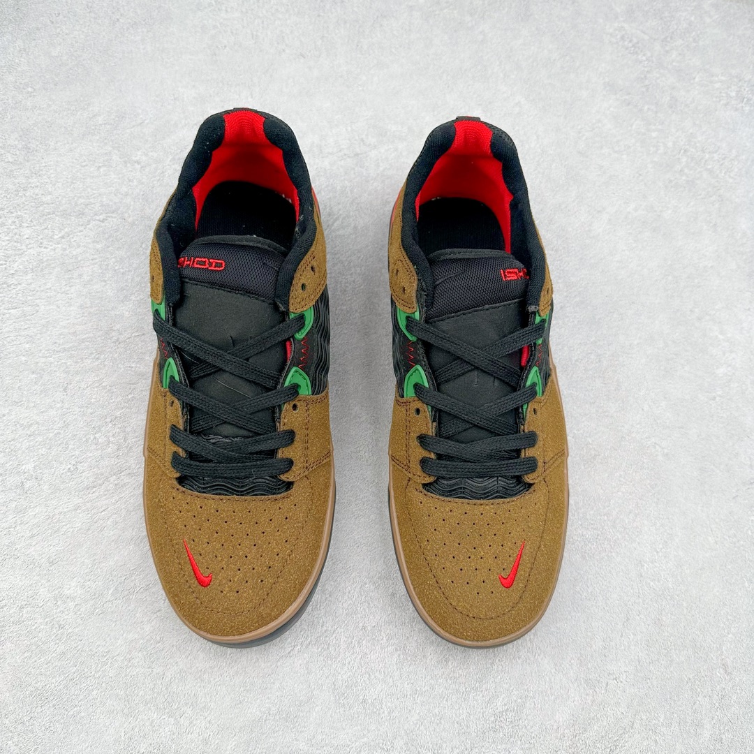 图片[2]-NK SB Ishod 翻毛皮织物小倒钩防滑耐磨轻便 低帮板鞋 在绒面革的鞋身上 波浪纹的网布材质出现在侧身和鞋舌位置 似乎结合了 Ishod Wair 最为喜爱的汽车元素 另外为提升舒适性能 后跟位置加入海绵凸起材质 鞋底注入 React 气垫缓震技术 为增加保护性能 中底位置还融入一圈 TPU 元素 在鞋身设计元素中 鞋帮位置出现了倒钩 Swoosh Logo 鞋头位置的迷你 Swoosh 标志彰显细节 最后鞋舌与后跟位置的 Ishod 和 SB 彰显个人签名滑板鞋款 尺码：36 36.5 37.5 38 38.5 39 40 40.5 41 42 42.5 43 44 44.5 45-选品中心