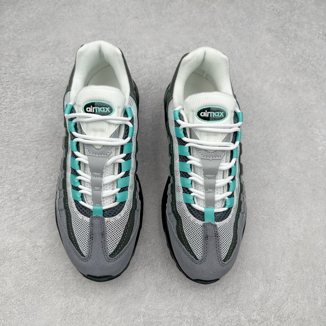 图片[2]-＃MX版 NK Air Max 95 复古减震气垫跑鞋 FN4710-100 经典重温 外单专供大厂出品 品质稳定 一百余色 终端操作 鞋款设计灵感源于人体构造 中底设计基于人体的脊柱构造 是整体设计的核心 尼龙孔眼代表了肋骨 而分层式面板和网眼象征着肌肉纤维和肉体组织 Air Max 95采用了两个独立的吹塑成型的Air-Sole单元 并首次在前掌使用可视化气垫设计 Swoosh logo夜当作一个 点符号放在了鞋子的后帮位置 20年的发展让 AIR MAX 95有了不同的故事 20年后再度面向世人的时候 焕然一新的面貌 让人有了另外一种清新脱俗的感觉 尺码：39 40 40.5 41 42 42.5 43 44 44.5 45 46 47.5 48-选品中心