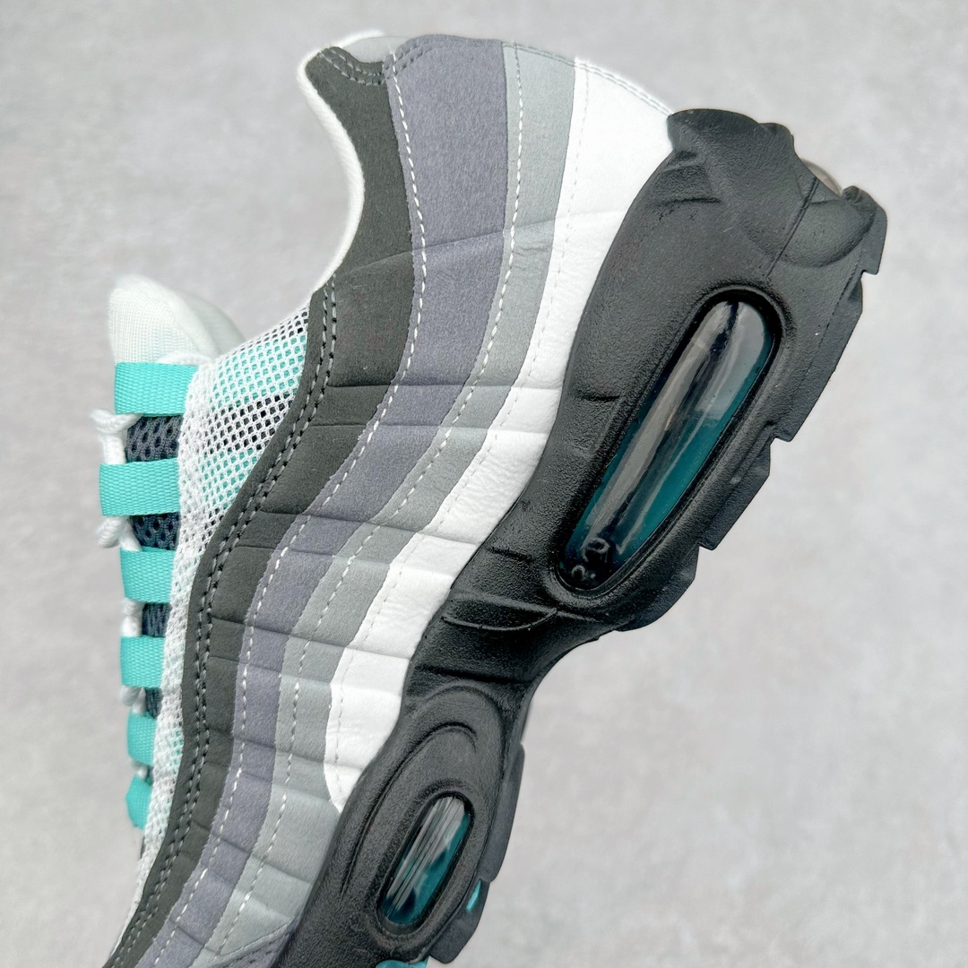 图片[7]-＃MX版 NK Air Max 95 复古减震气垫跑鞋 FN4710-100 经典重温 外单专供大厂出品 品质稳定 一百余色 终端操作 鞋款设计灵感源于人体构造 中底设计基于人体的脊柱构造 是整体设计的核心 尼龙孔眼代表了肋骨 而分层式面板和网眼象征着肌肉纤维和肉体组织 Air Max 95采用了两个独立的吹塑成型的Air-Sole单元 并首次在前掌使用可视化气垫设计 Swoosh logo夜当作一个 点符号放在了鞋子的后帮位置 20年的发展让 AIR MAX 95有了不同的故事 20年后再度面向世人的时候 焕然一新的面貌 让人有了另外一种清新脱俗的感觉 尺码：39 40 40.5 41 42 42.5 43 44 44.5 45 46 47.5 48-选品中心