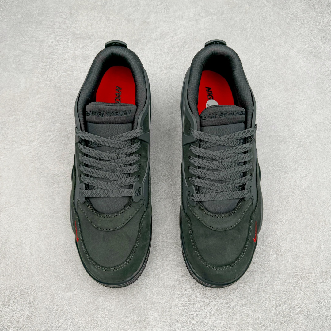 图片[2]-＃Lw纯原 Air Jordan AJ4 RM 重制版低帮复古篮球鞋 HF4334-004 采用了低帮的设计 并保留了众多AJ4的经典元素 鞋身以皮革、麂皮材质拼接打造 AJ4经典的TPU材质延伸至后跟 增强鞋款稳定性 而鞋身侧面的网格设计则被取消 尾部的NIKE AIR标志也得到保留 并同时带有飞人logo 中底部分同样搭载了可视AIR气垫 鞋底采用米白色中底和外底呈现 为整个设计收尾 尺码：36 36.5 37.5 38 38.5 39 40 40.5 41 42 42.5 43 44 44.5 45 46 47.5-选品中心