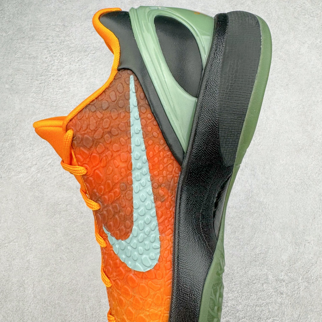 图片[7]-＃GX纯原 NK Zoom Kobe 6 ASG Orange County Sunset 科比六代 日落黑橙 448693-800 完美复刻公司货 前掌超大Zoom Turbo气垫 后掌EVA缓震 真正的原汁原味 还原ZP脚感 全身鞋材卡料色独家定制 唯一正确喷漆工艺Swoosh 正确凹凸蛇鳞工艺 正确鞋面渐变效果 内全置真动飞态线 独立原厂模具 最大尺码达到48.5码 首批不拼图大几率过验 亲测已过 支持各种高强度实战 无需担心 上脚价 补货周期极长 脚宽建议买大半码 科比系列前掌偏窄 不影响二次销售 支持七天无理由退换 尺码：40 40.5 41 42 42.5 43 44 44.5 45 45.5 46 47.5 48.5 49.6 50.5-选品中心